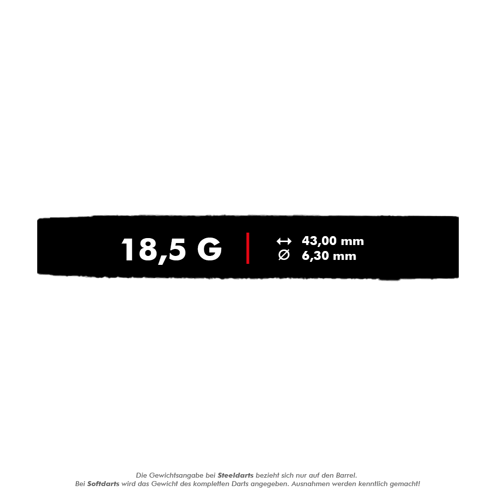 Fléchettes souples McDart 85 Tungsten V21 - 18,5 g