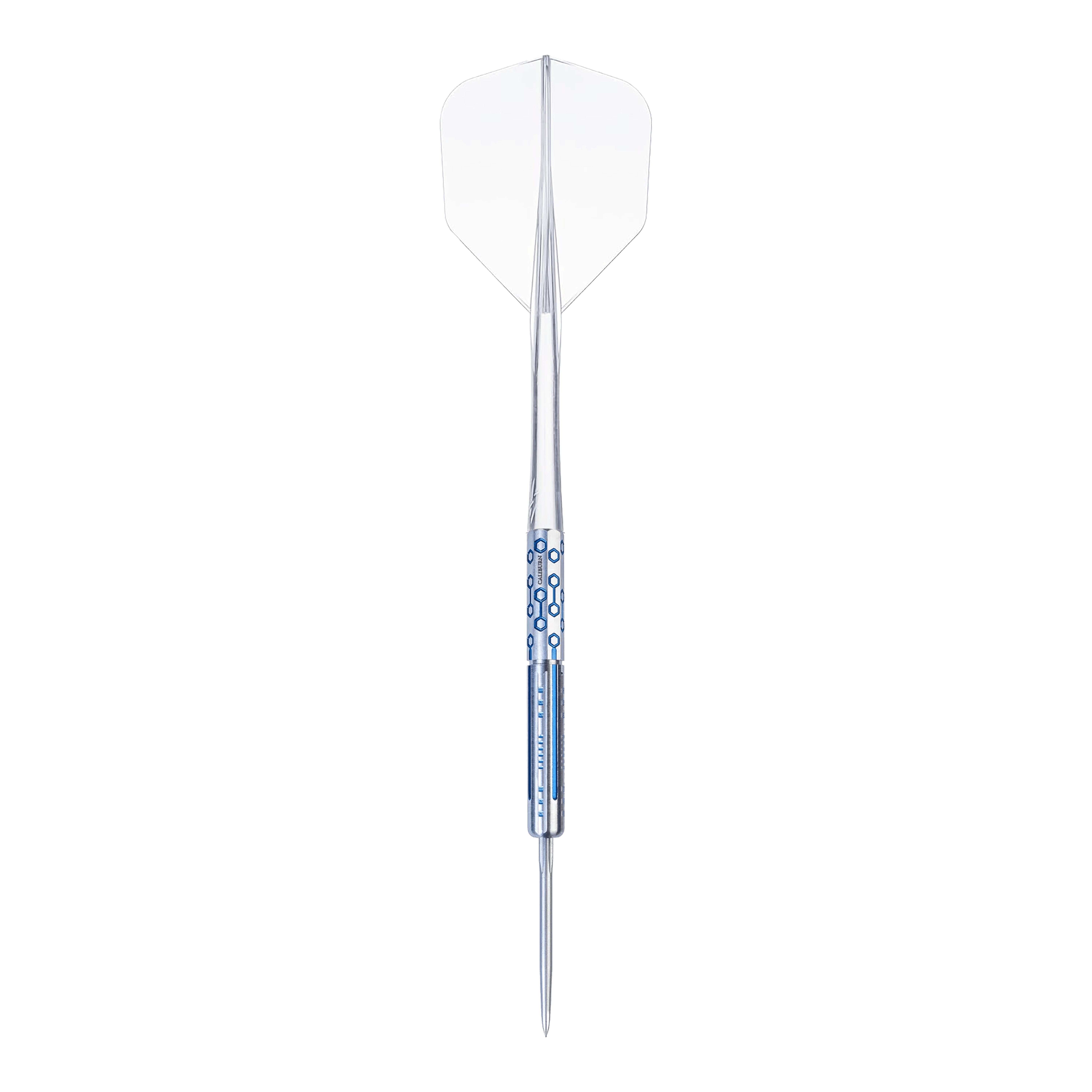 Fléchettes en acier Caliburn Starships Series Demeter - 23 g Das Bild zeigt einen einzelnen Caliburn Starships Series Demeter Steeldart mit 23g Gewicht. Der Dart zeichnet sich durch sein modernes Design aus.