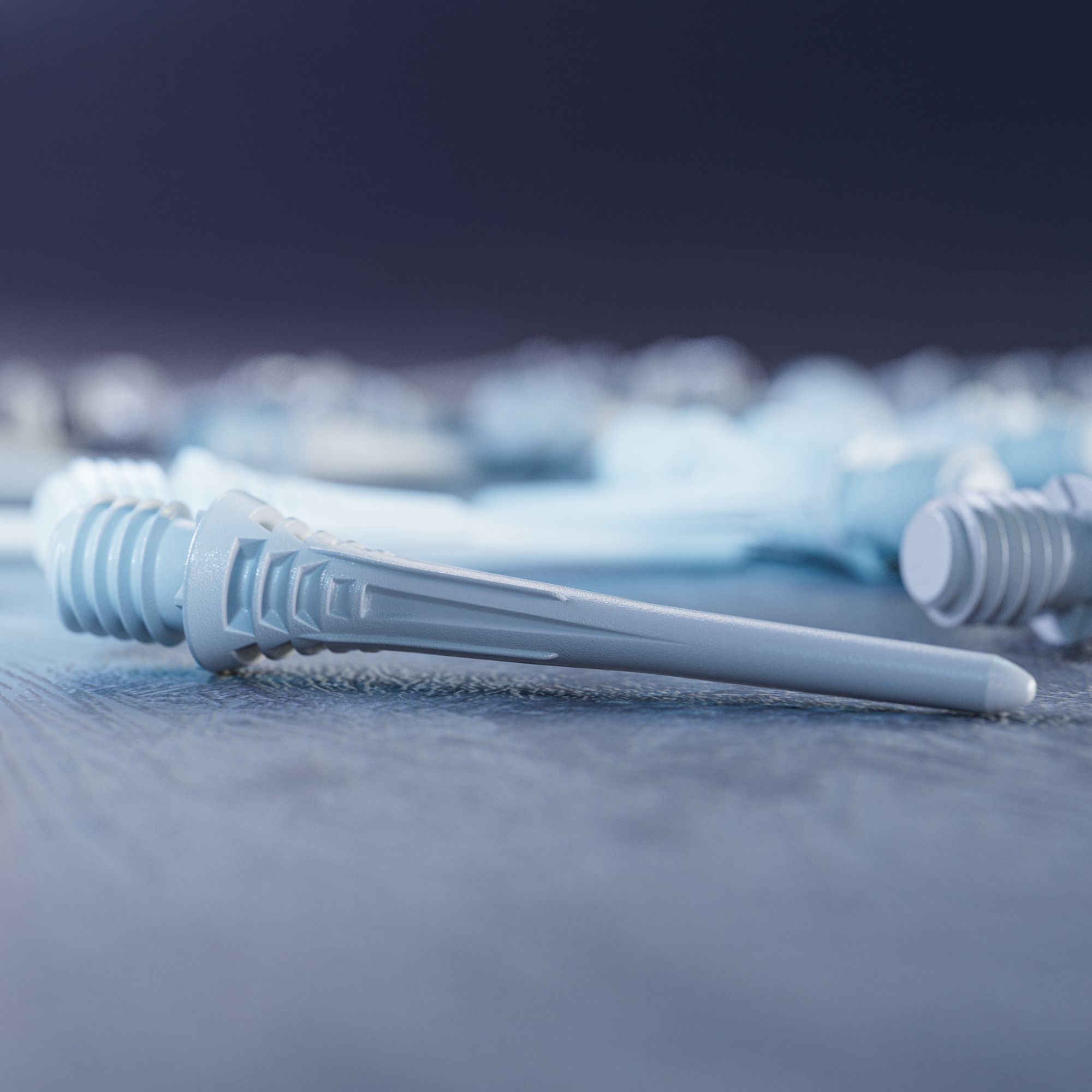 Pointes de fléchettes Target Cryo Soft, paquet de 30 - Blanches Target Cryo Softdartspitzen 30er Pack - Weiß ist fotografiert worden. Die Packung enthält mehrere weiße Softdartspitzen.