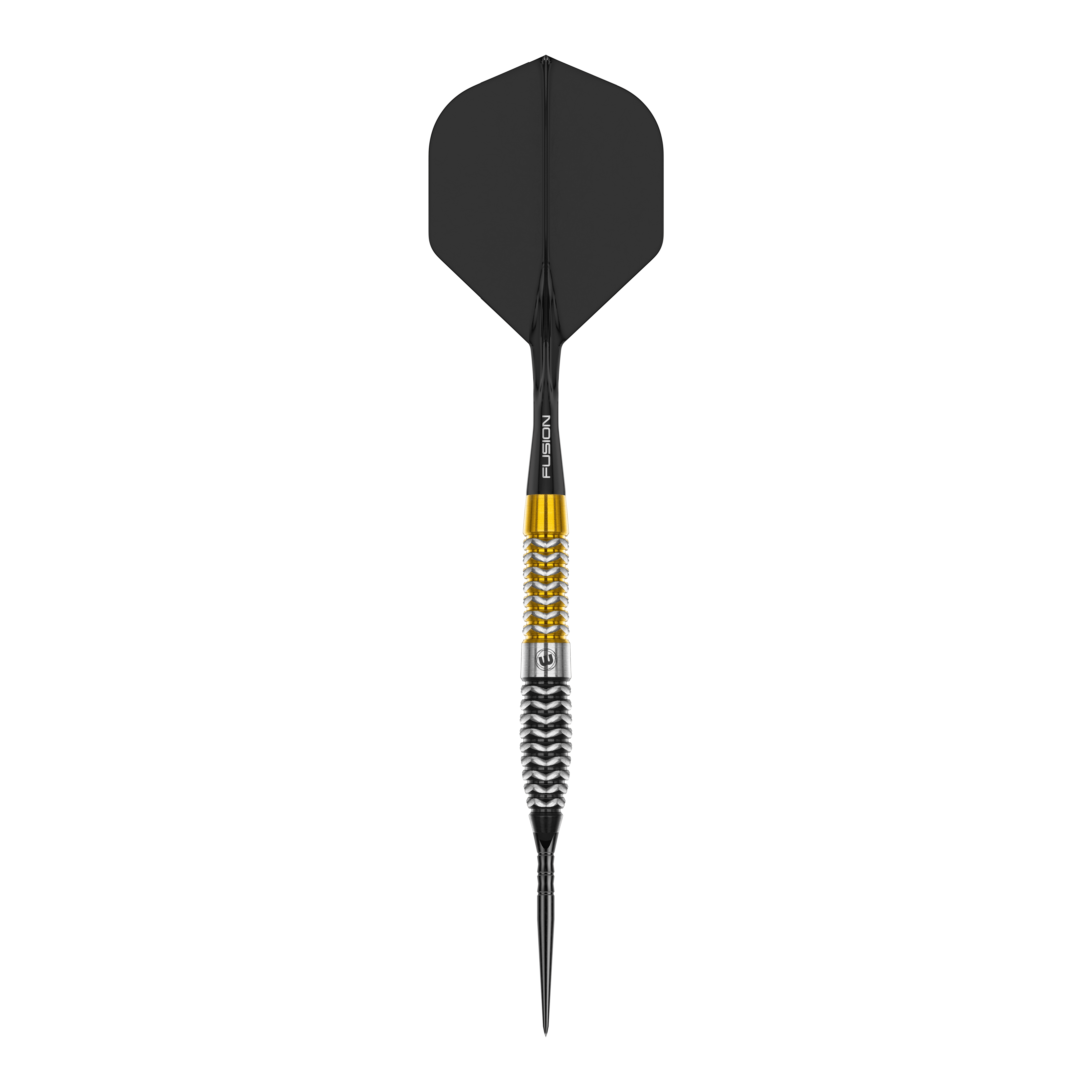 Points de commutation de torpilles Winmau Exion Steeldarts Dieses Bild stellt einen einzelnen Winmau Exion Torpedo Switch Point Steeldart dar. Der Fokus liegt auf einem Dartpfeil mit charakteristischem Design.