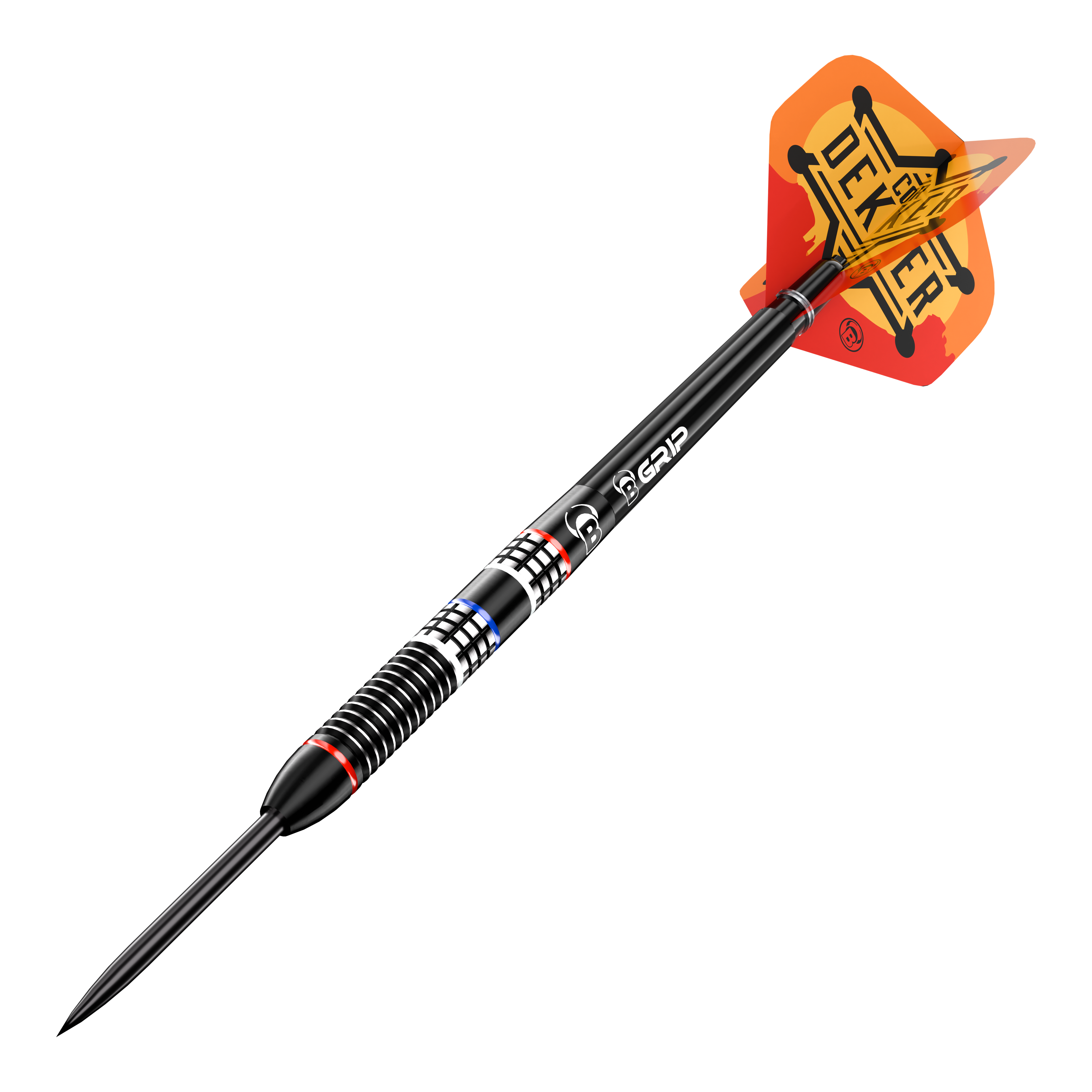 Fléchettes en acier Bulls Cor Dekker The Sheriff - 23 g Die Abbildung zeigt Bulls Cor Dekker The Sheriff Steeldarts - 23g. Es handelt sich um einen hochwertigen Steeldartpfeil für professionelle Dartspieler.