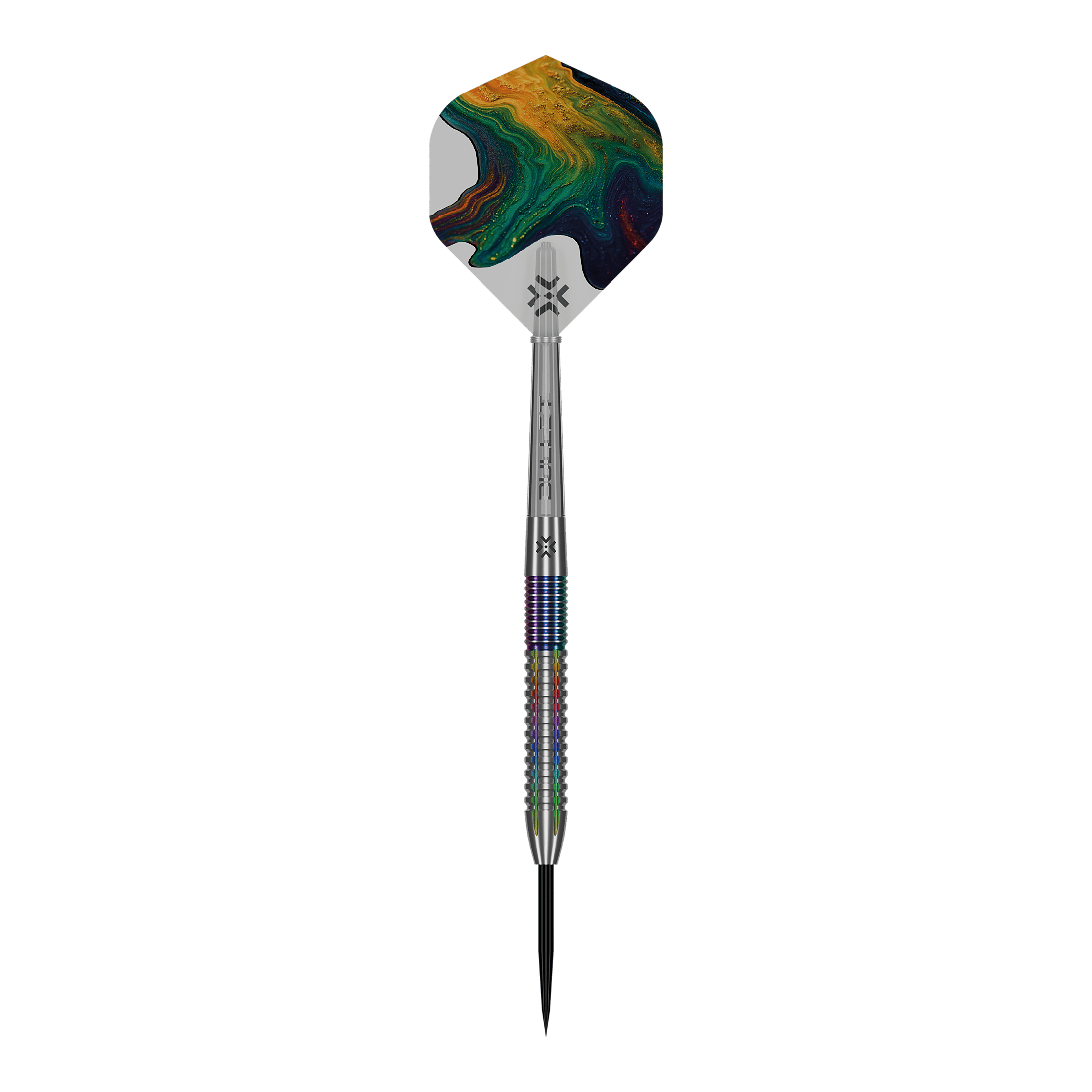 Dieses Bild zeigt die Bullet Diesel V2 Steel Darts. Die Steeldarts eignen sich ideal für ambitionierte Dartspieler.