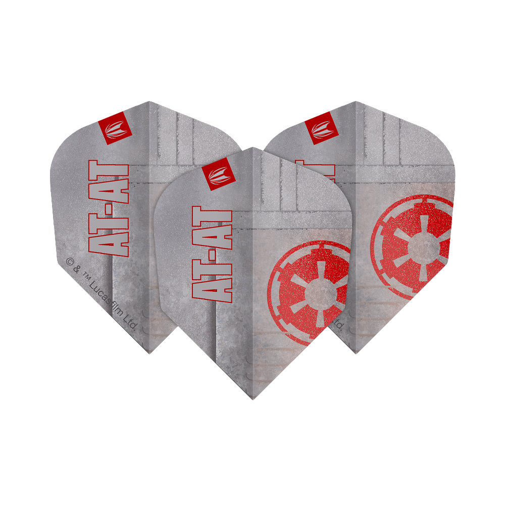 Dies ist ein Target Star Wars Pro Ultra AT-AT No6 Flights Produkt. Es handelt sich um Flight-Flügel für Darts im Star Wars Design.