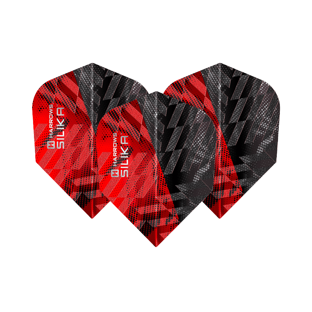 Harrows Silika Core 90 No6 Flights - Rot Harrows Silika Core 90 No6 Flights in Rot. Die Flight-Form hebt sich durch die rote Farbe hervor.