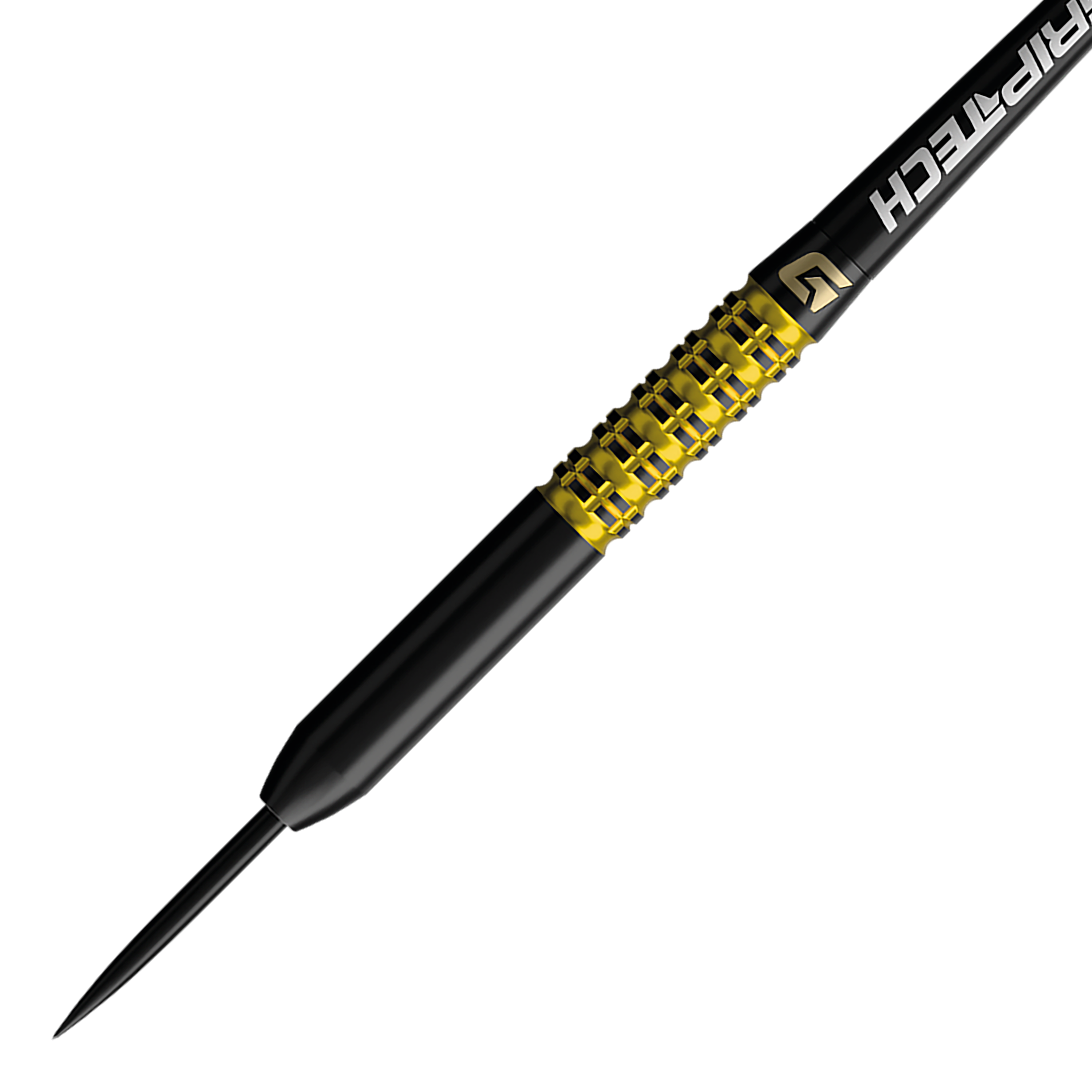 Abgebildet ist ein gelber Tungsten-Steeldart. Der Dateiname lautet 'GD7000770 GOAT Athlete Yellow Tungsten Steeldarts 2'.