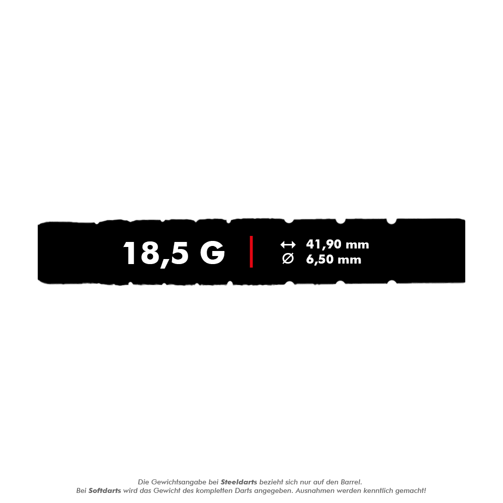 Fléchettes souples McDart 85 Tungsten V23 - 18,5 g