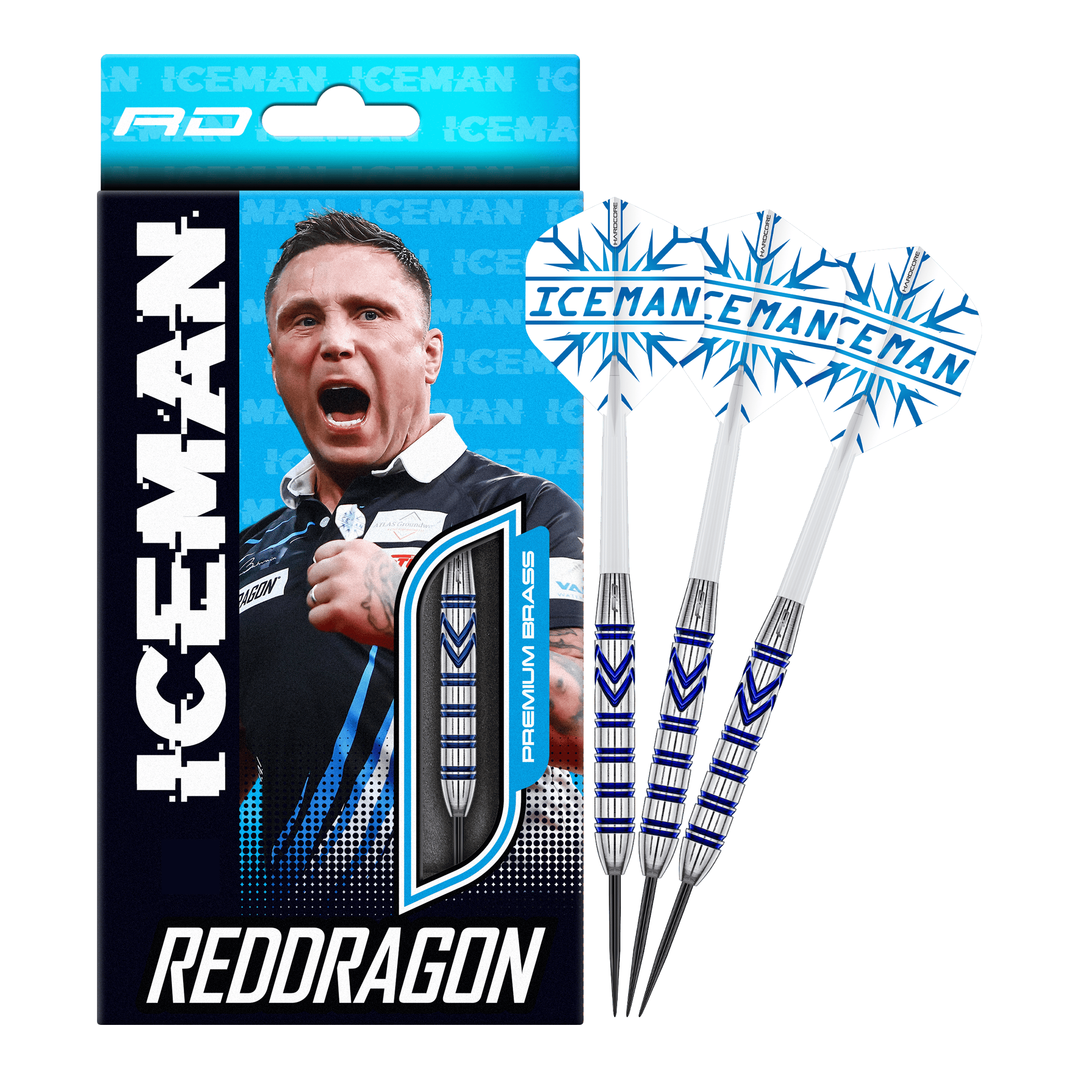 Red Dragon Gerwyn Price Fléchettes en acier et laiton - 21 g