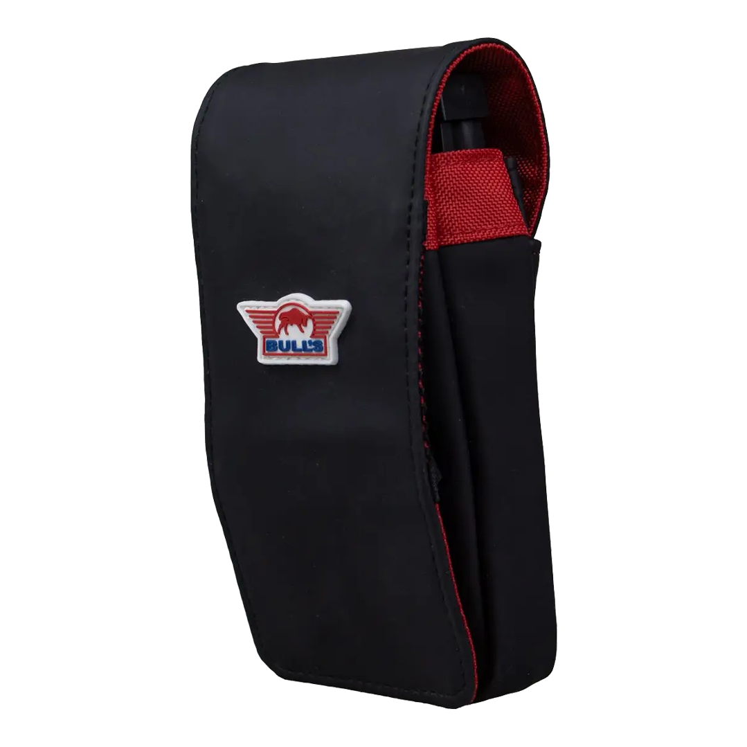 Étui souple Bulls NL Spacecase noir et rouge Abgebildet ist das Bulls NL Spacecase Softcase Schwarz-Rot. Es handelt sich um eine Darttasche für einfachen Transport.