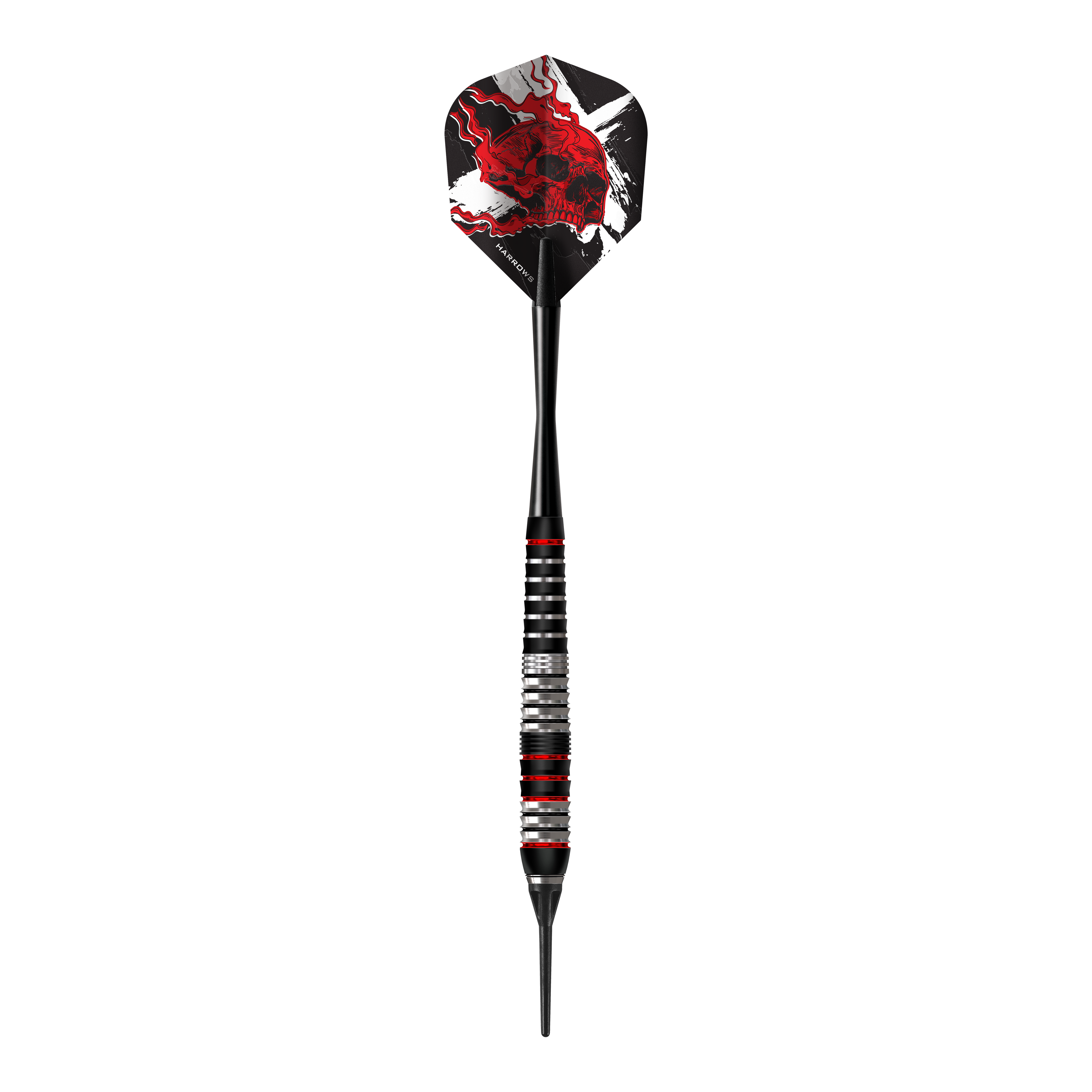 Abgebildet sind die Harrows Heavy Metal Ryan Searle Brass Softdarts. Diese Softdarts zeichnen sich durch ihre schwere Bauweise und hochwertige Verarbeitung aus.