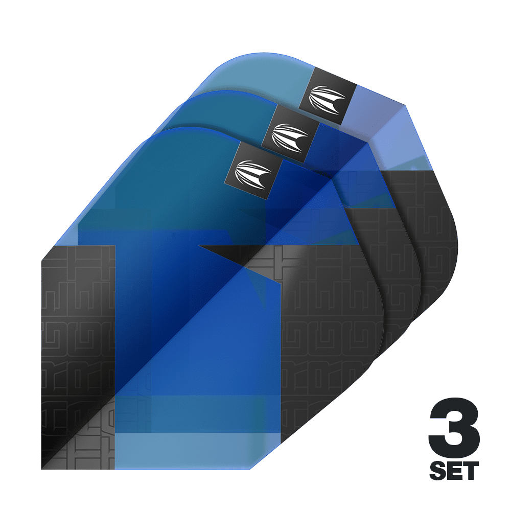 Ailettes standard Target Pro Ultra TAG Blue Ten-X - 3 jeux