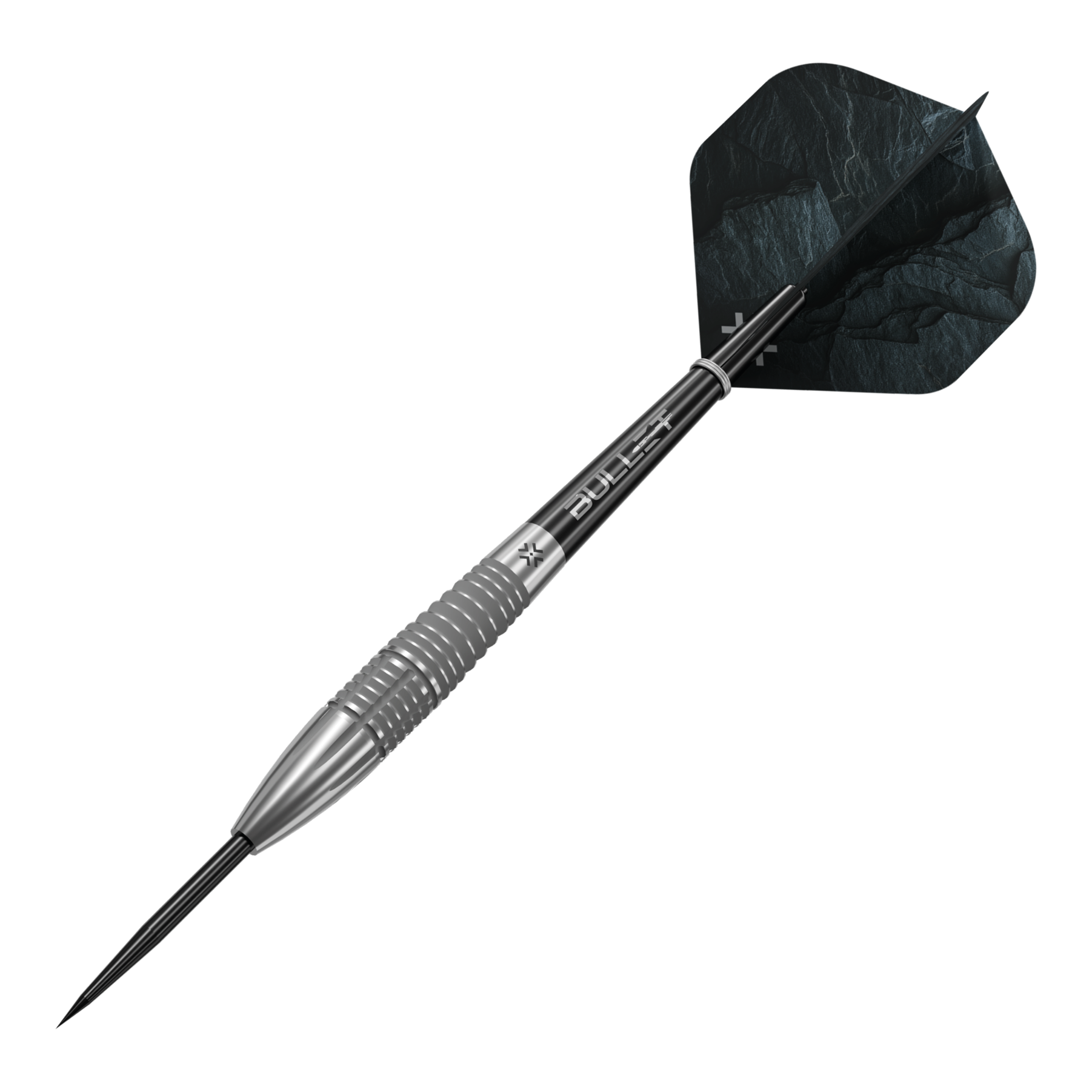 Fléchettes en acier Bullet Monolith Dieses Bild zeigt die Bullet Monolith Steel Darts. Die Darts sind für das Steeldart-Spiel entwickelt.