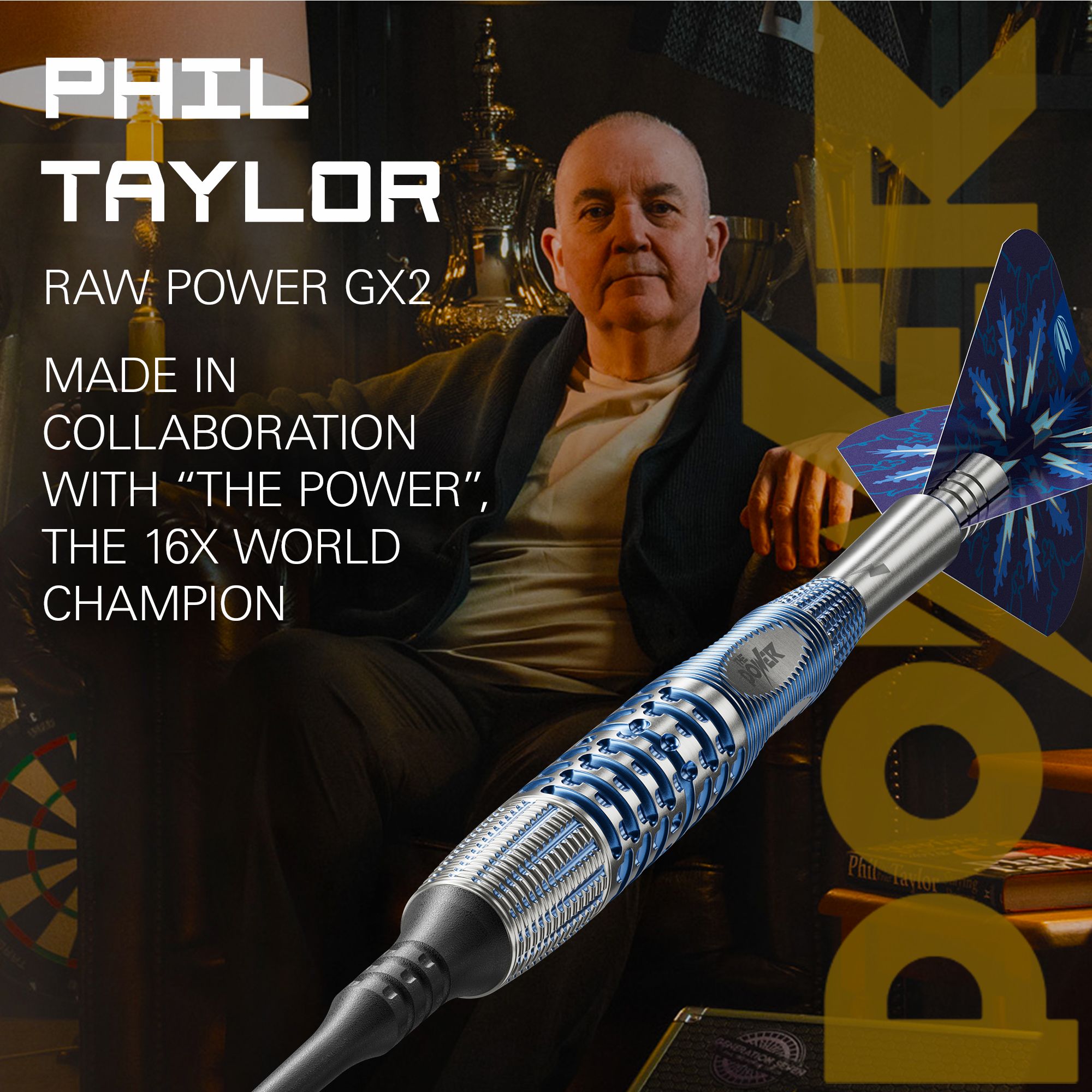 Fléchettes souples Target Phil Taylor Gx2 Dieses Bild zeigt die Target Phil Taylor Gx2 Softdarts. Die Darts sind für das Softdart-Spiel geeignet.