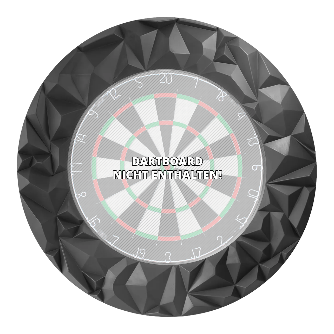 Cadre de cible 3D Precise 180° Subterra - Graphite Das Produkt Precise 180 3D Dartboard Surround Subterra - Graphite wird hier dargestellt. Es schützt Ihre Wand und wertet das Dartboard optisch auf.