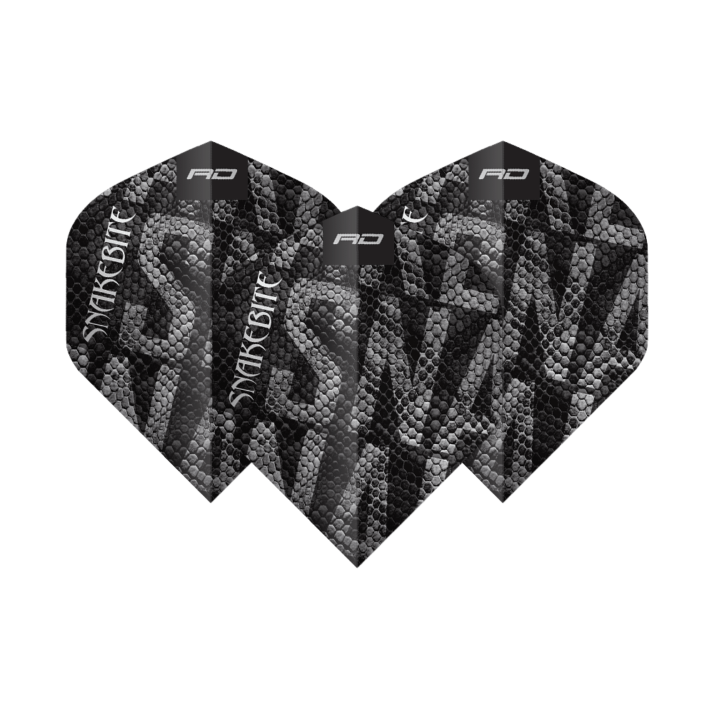 Vols standard Red Dragon Pro Player Premium Peter Wright Black Mamba Premium No2 Das Bild zeigt ein Set der Red Dragon Pro Player Premium Peter Wright Black Mamba Premium No2 Standard Flights. Sie sind robust und perfekt für Dartfans.