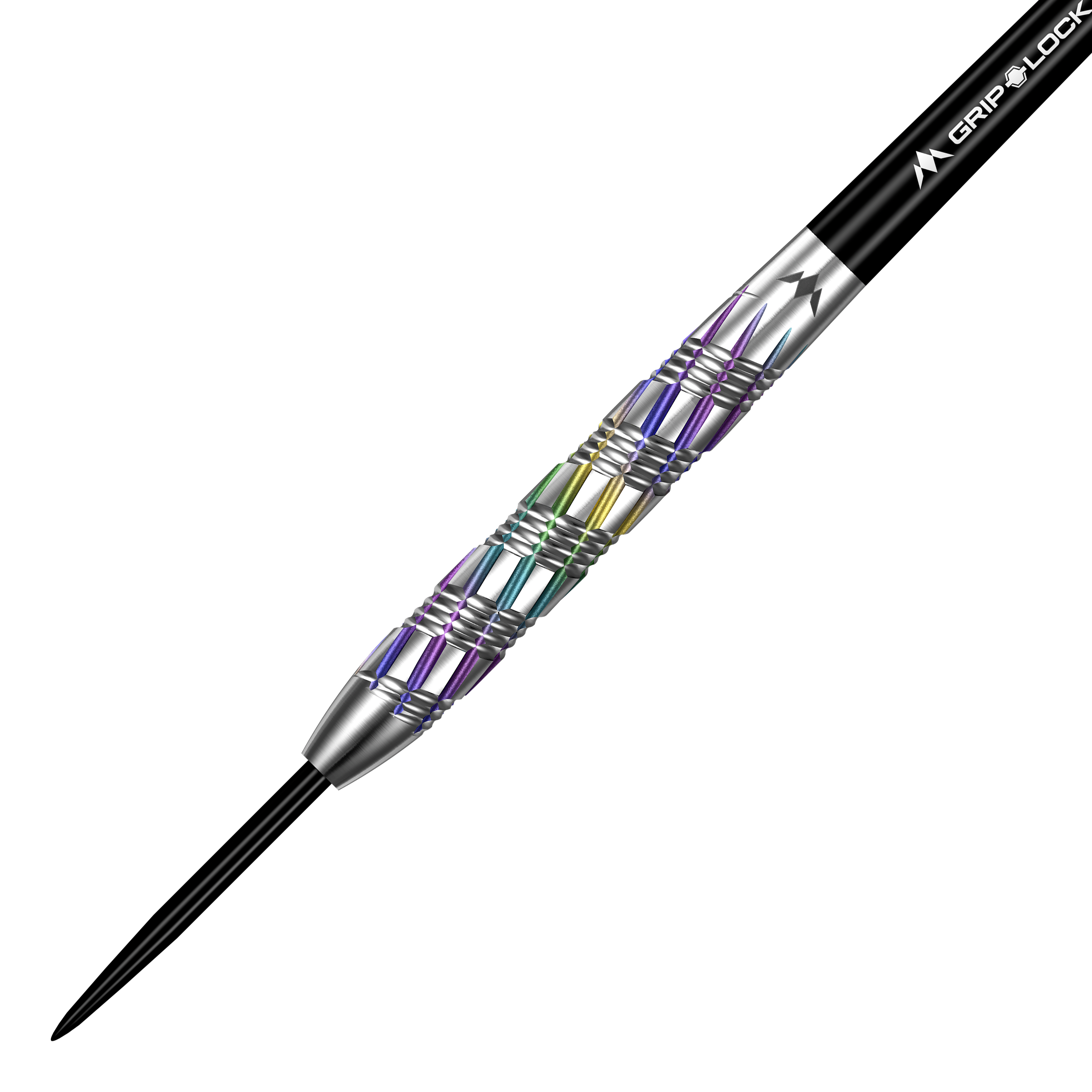 Fléchettes en acier Mission Shuriken Mission Shuriken Steeldarts sind präzise gefertigte Steeldarts. Das Bild zeigt die spezielle Form und das Design dieses Pfeils.