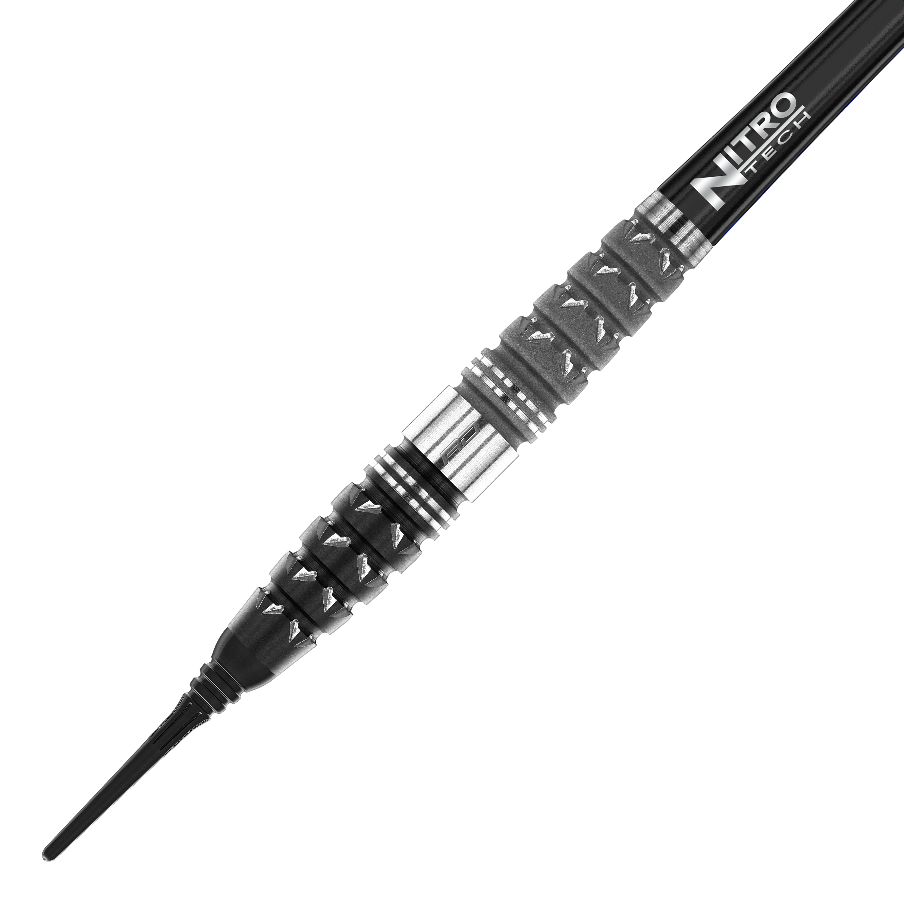 Fléchettes souples Red Dragon Paradym Torpedo - 20 g Dies ist der Red Dragon Paradym Torpedo Softdart mit einem Gewicht von 20g. Er hat ein markantes schwarzes und silbernes Design mit einer griffigen Struktur am Barrel.