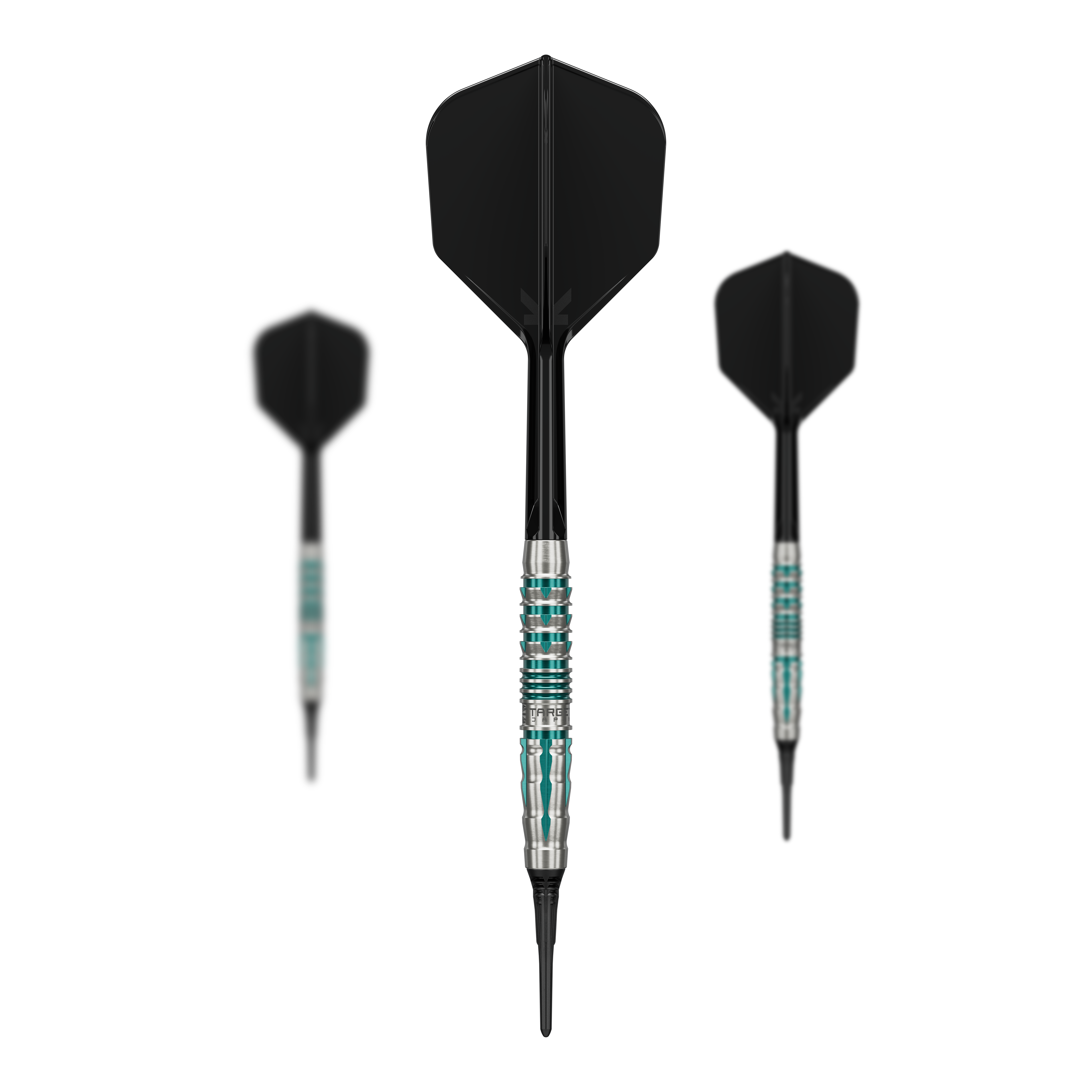 Fléchettes souples Target Black Marque Pierce - 18,5 g