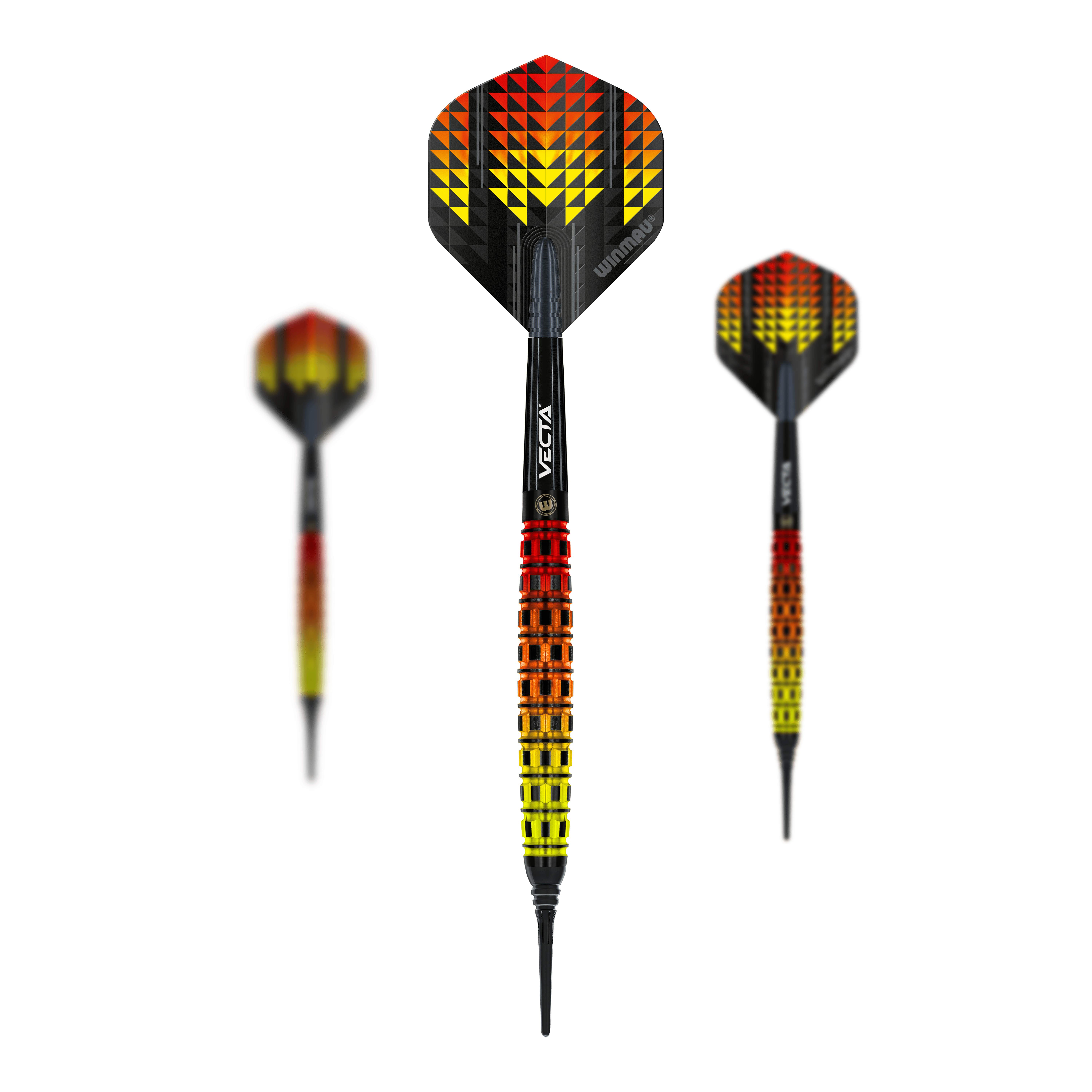 Fléchettes souples coniques Winmau Firestorm Flame - 20 g
