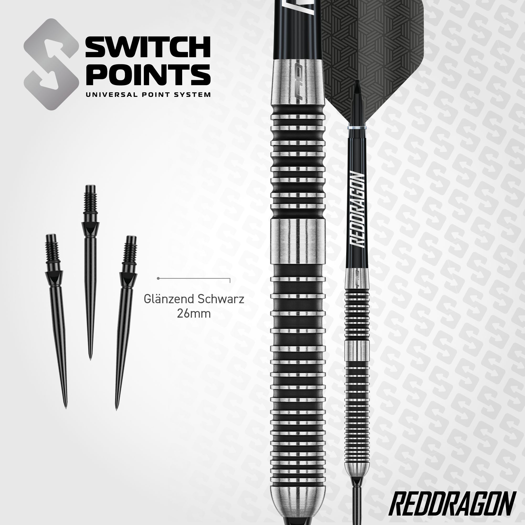 Fléchettes en acier Red Dragon Pegasus Switch Point Die Red Dragon Pegasus Switch Point Steeldarts sind moderne Dartpfeile. Sie eignen sich ideal für anspruchsvolle Dartspieler.
