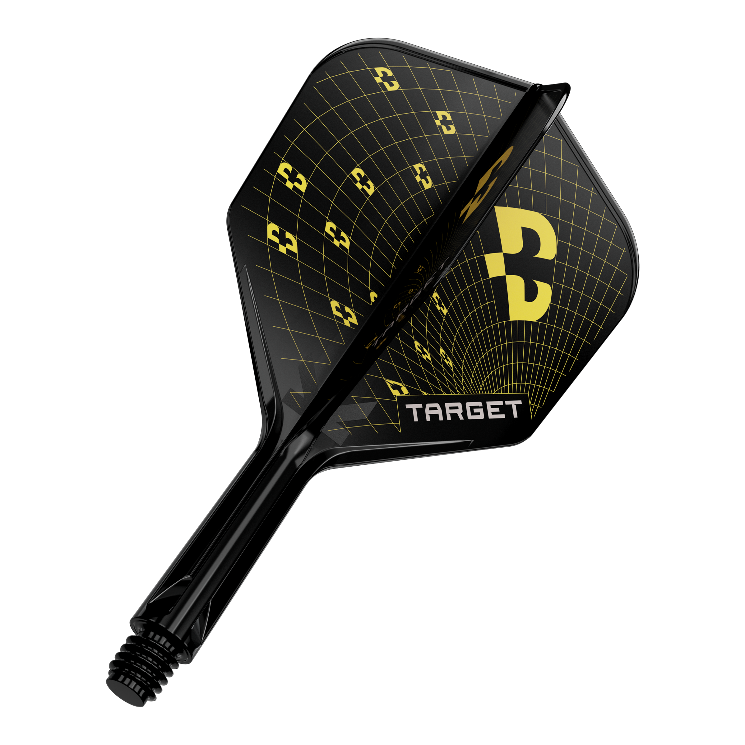 Volets Target K-Flex Bolide n°6 Ein Dartflight aus der K-Flex Bolide No6 Reihe in 19 mm ist abgebildet. Der Flight hat ein modernes Design.