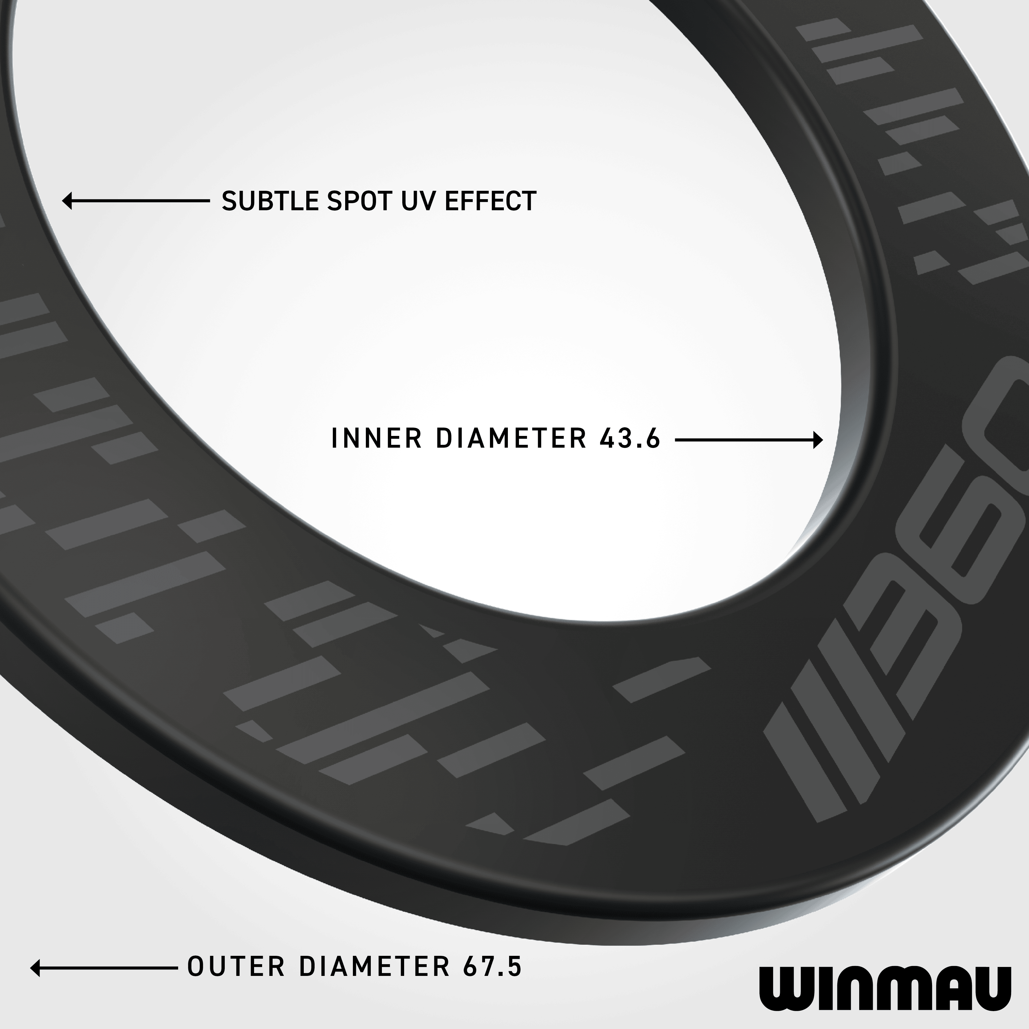 Cadre de cible Winmau Blade 360 - Noir Auf diesem Bild ist das schwarze Winmau Blade 360 Dartboard Surround abgebildet. Es hilft, Dartpfeile sicher aufzufangen und den Bereich rund um das Board zu schützen.