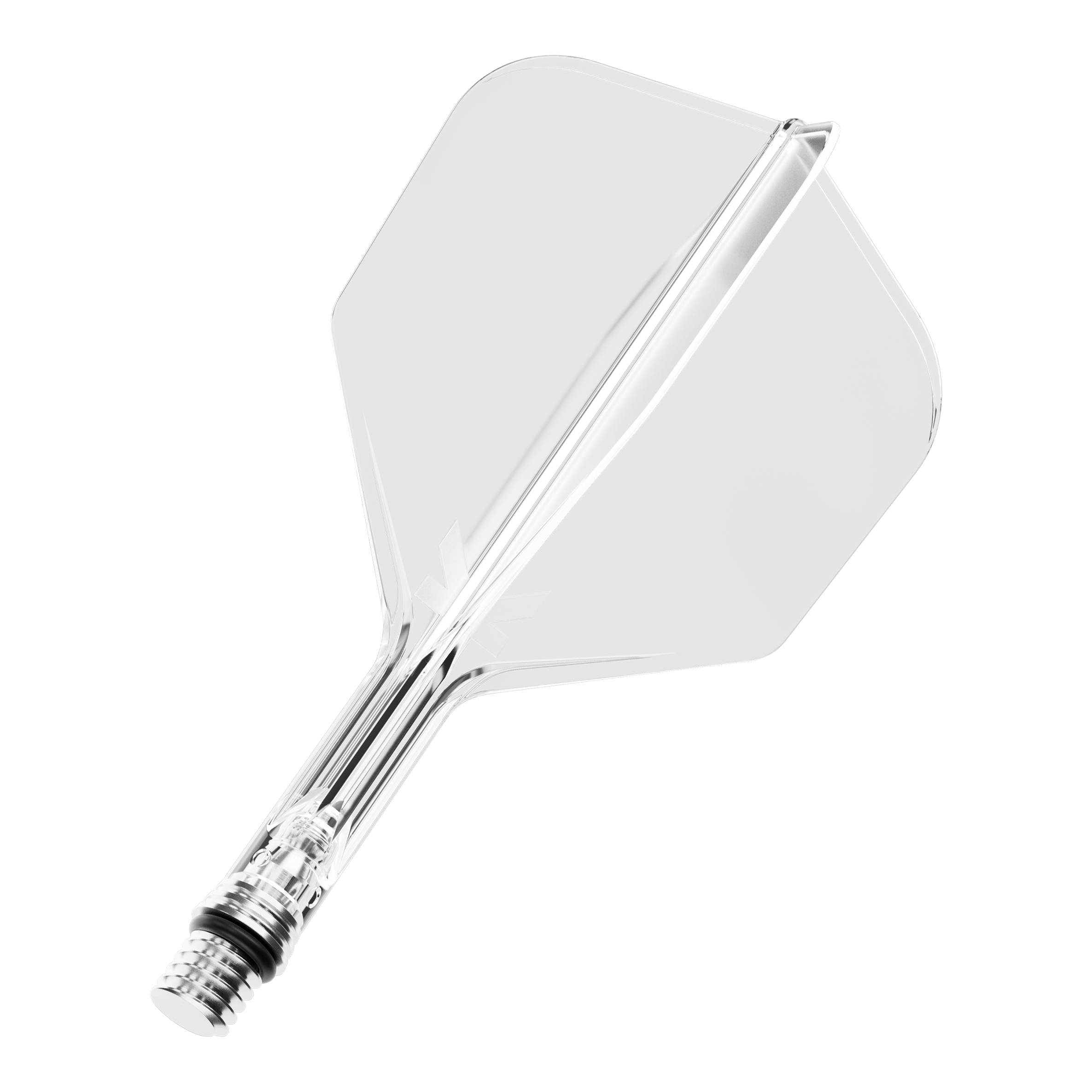 Volets Target K-Shift No6 - Transparent Ein Target KShift No6 Dart-Flight in klarer Ausführung, 19 mm lang. Das Produkt ist transparent und einzeln abgebildet.