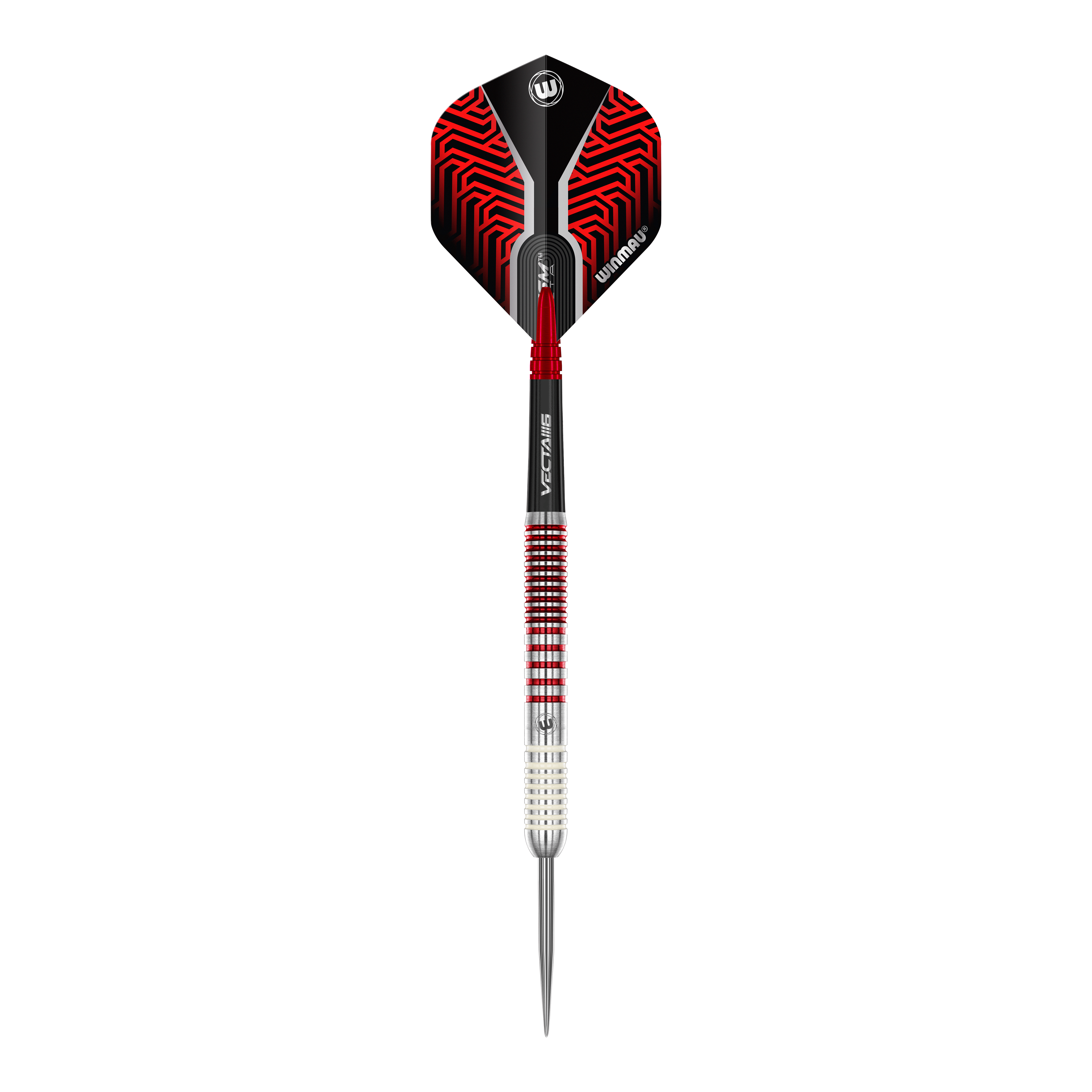 Fléchettes en acier Winmau Team 360 Jack Johnson - 24 g Auf dem Bild sind die Winmau Team 360 Jack Johnson Steeldarts mit 24g Gewicht zu sehen. Dieses Dart-Set ist beliebt bei erfahrenen Spielern.