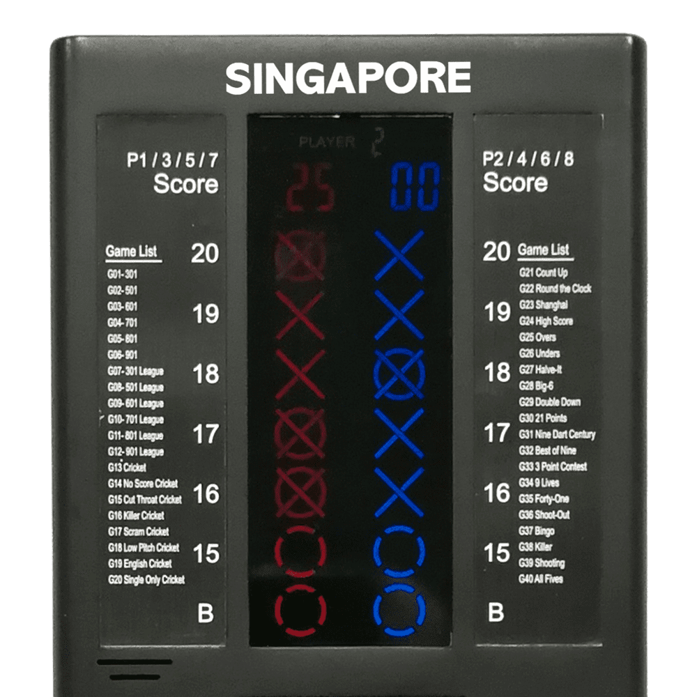 Compteur de fléchettes XQMax Singapour