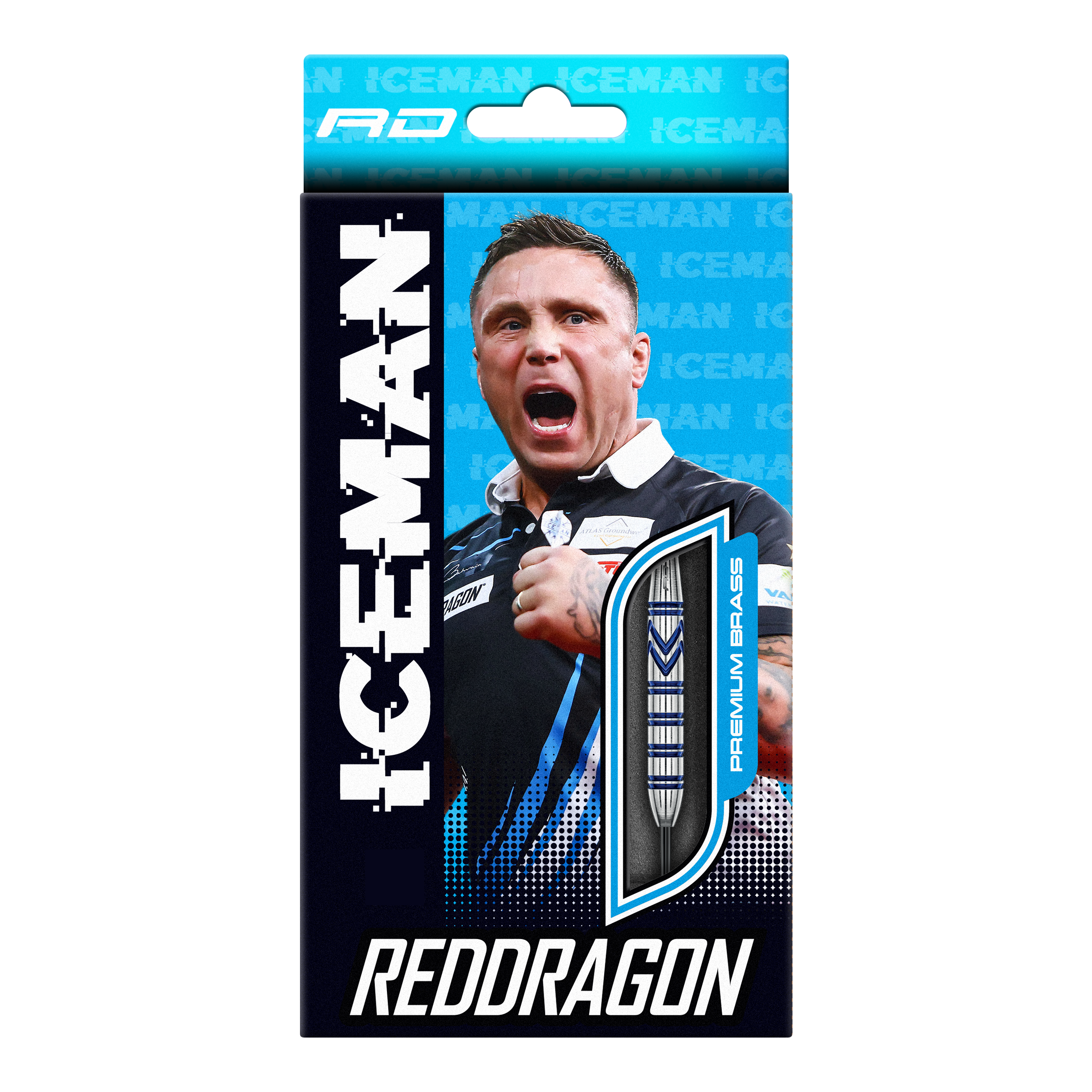 Red Dragon Gerwyn Price Fléchettes en acier et laiton - 21 g Dies ist ein Bild der Red Dragon Gerwyn Price Brass Steeldarts - 21 g. Das Produkt besteht aus Messing und ist für Steeldart-Spiele geeignet.