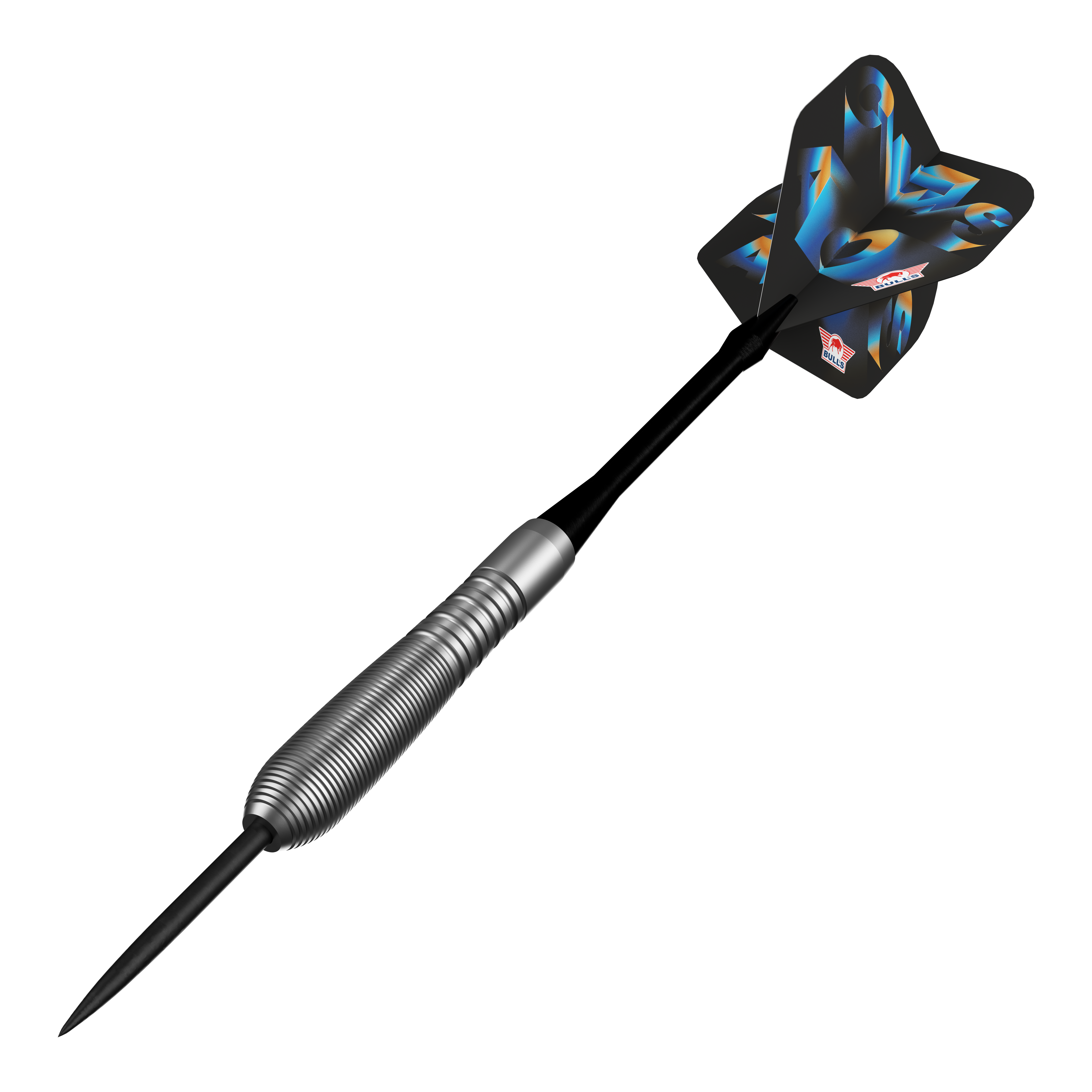Fléchettes Bulls NL Chaos Blue Steel - 23 g Abgebildet sind die Bulls NL Chaos Blue Steeldarts mit einem Gewicht von 23 Gramm. Die blauen Steeldarts sind speziell für Präzision und Kontrolle entworfen.