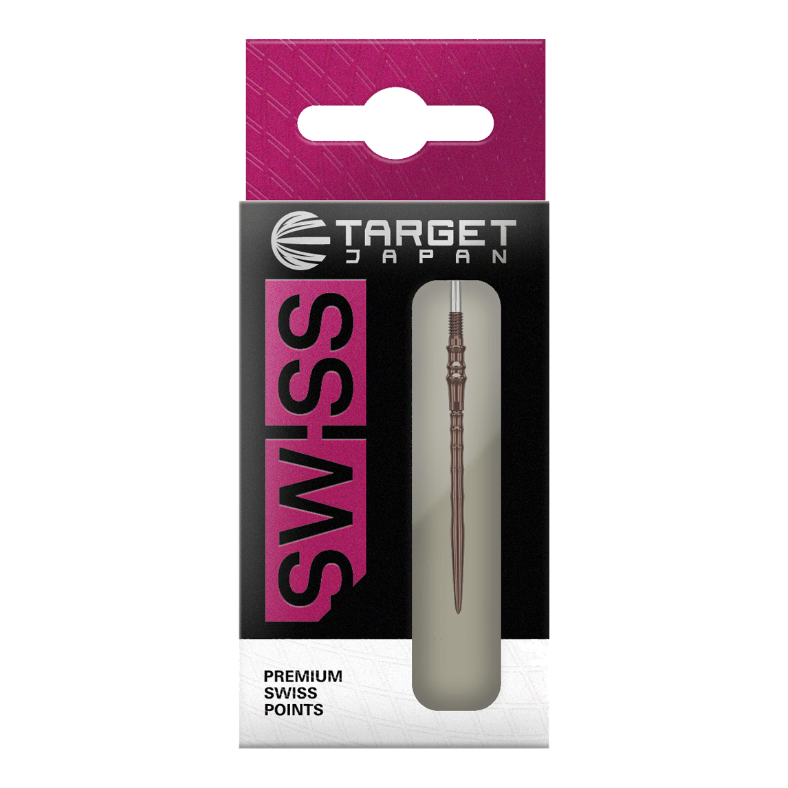 Pointes de flèches Steldart Premium Swiss Point Target Japan - Silice Das Bild zeigt die Target Japan Premium Swiss Point Steldartspitzen - Silica. Diese hochwertigen Steeldartspitzen sind in einer detaillierten Nahaufnahme dargestellt.