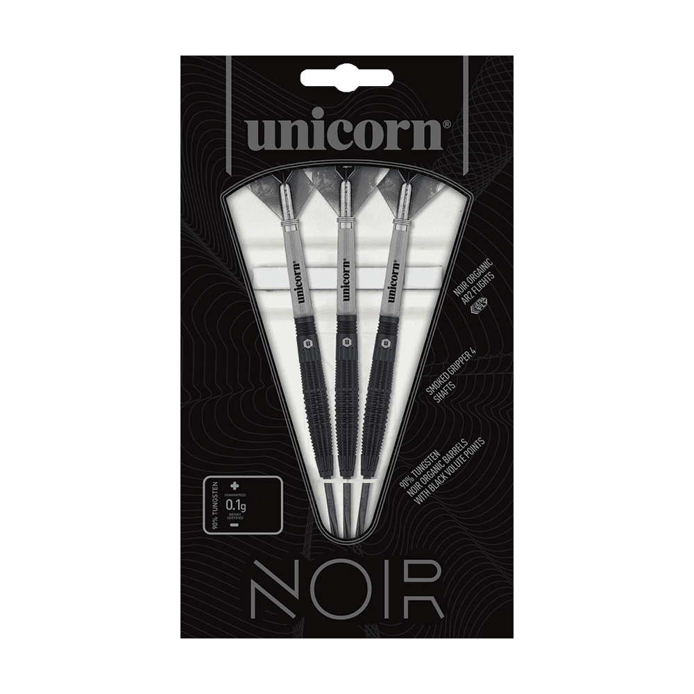 Fléchettes en acier Unicorn Noir Style 2