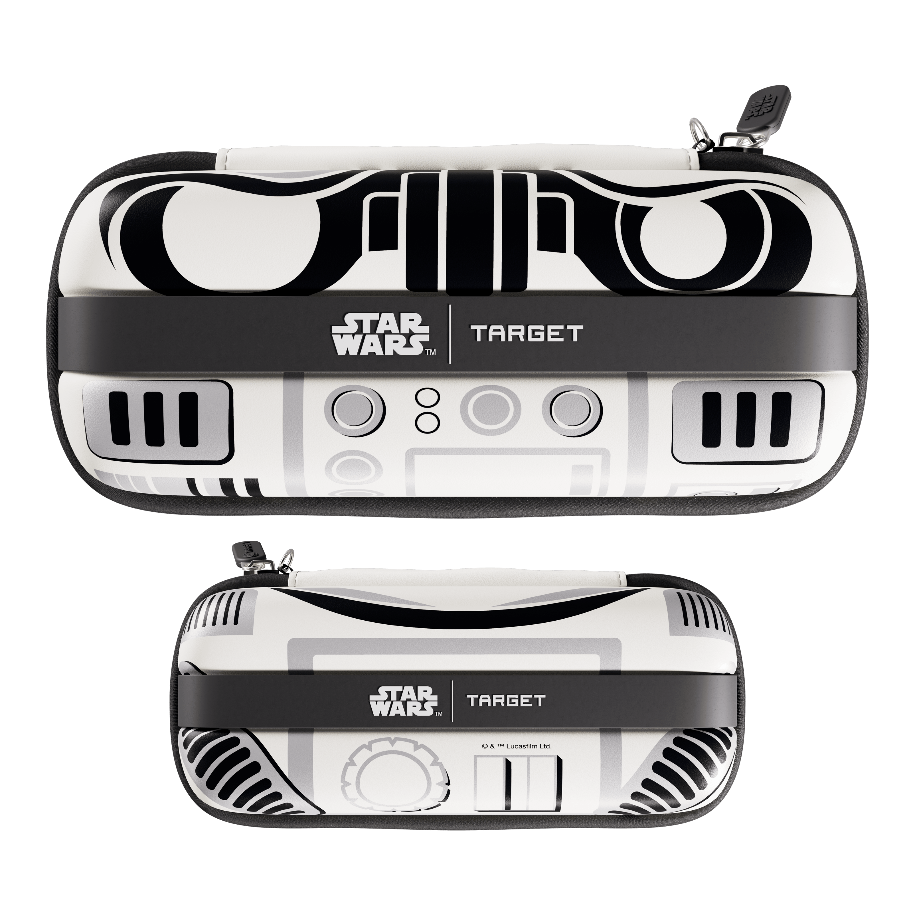 Étui à fléchettes Target Star Wars Boa - Stormtrooper Hier ist das Target Star Wars Boa Dartcase mit Stormtrooper Design zu sehen. Die Darttasche eignet sich ideal für den Transport von Darts und Zubehör.