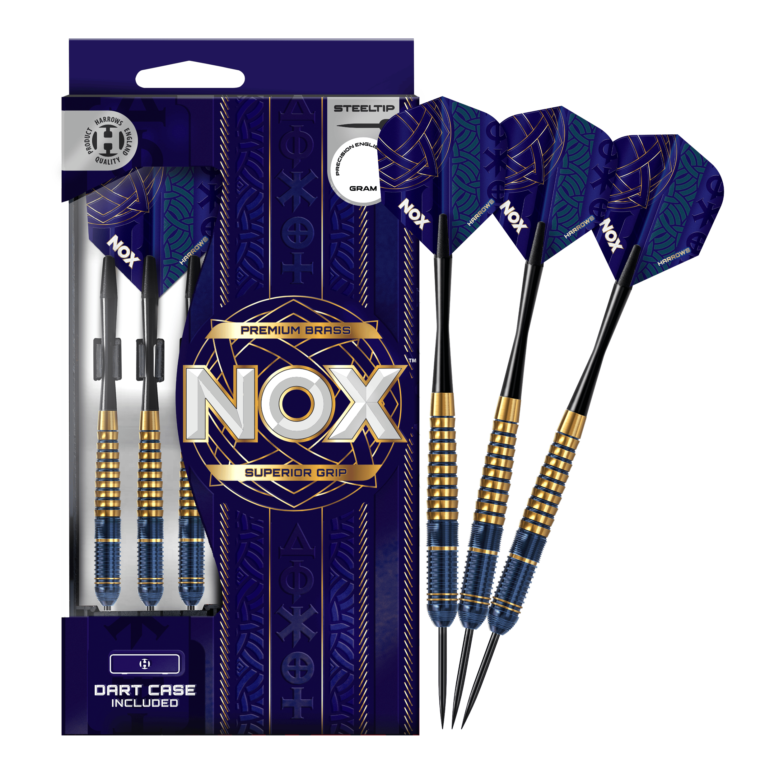 Fléchettes Harrows Nox Premium en laiton et acier Abgebildet sind die Harrows Nox Premium Brass Steeldarts. Dieses Produkt zeichnet sich durch hochwertige Verarbeitung aus.
