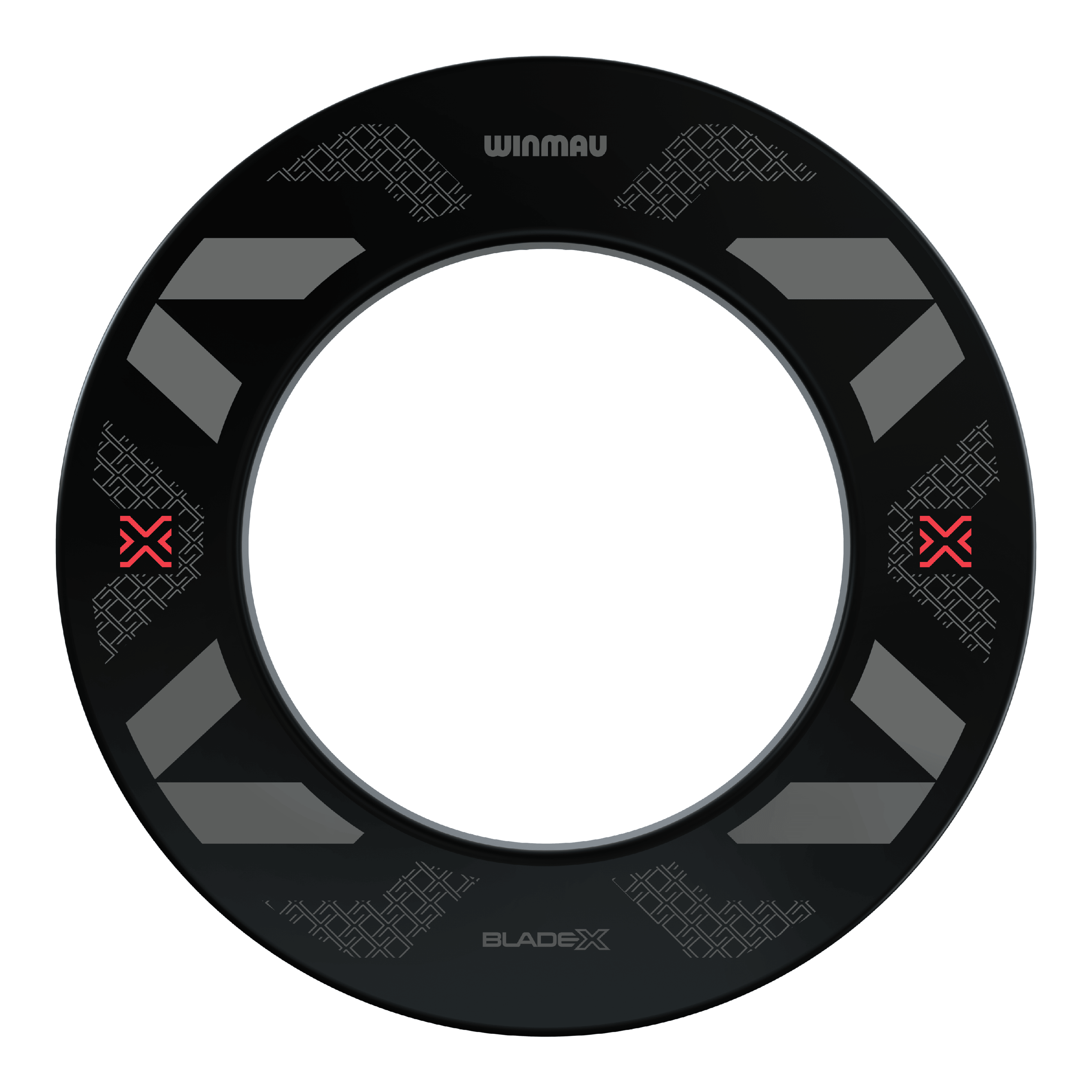 Cadre de cible Winmau Blade X Hier ist das Produkt Winmau Blade X Dartboard Surround abgebildet. Die Umrandung schützt den Bereich um das Dartboard vor Abprallern.
