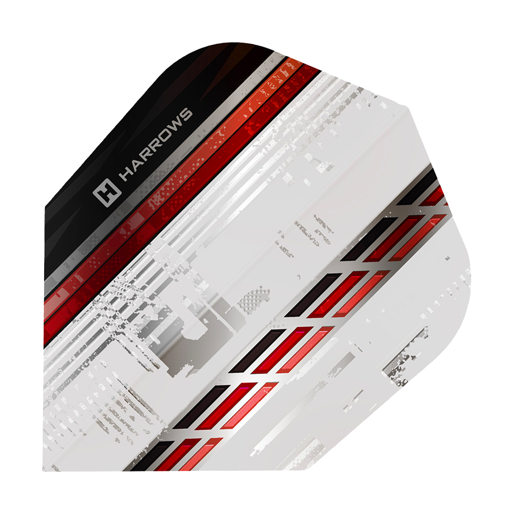 Harrows Sporty No6 Flights - Rot Zu sehen sind Harrows Sporty No6 Flights in Rot. Die Dart-Flights sind typischerweise geformt.