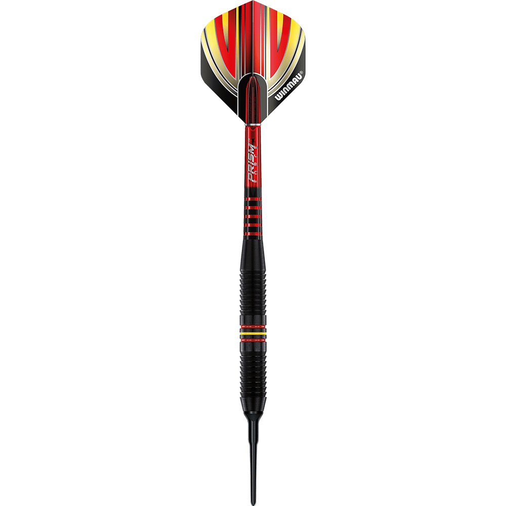 Winmau Outrage V1 Fléchettes Souples En Laiton Enduit Noir - 18g