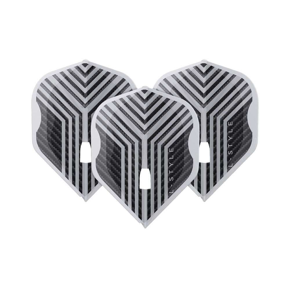 Vols L-Style Arno Merk V1 Blanc Transparent L1PRO Ein Set L-Style Arno Merk V1 Clear White L1PRO Flights ist vollständig zu sehen. Die Flights sind in transparenter Optik gehalten.