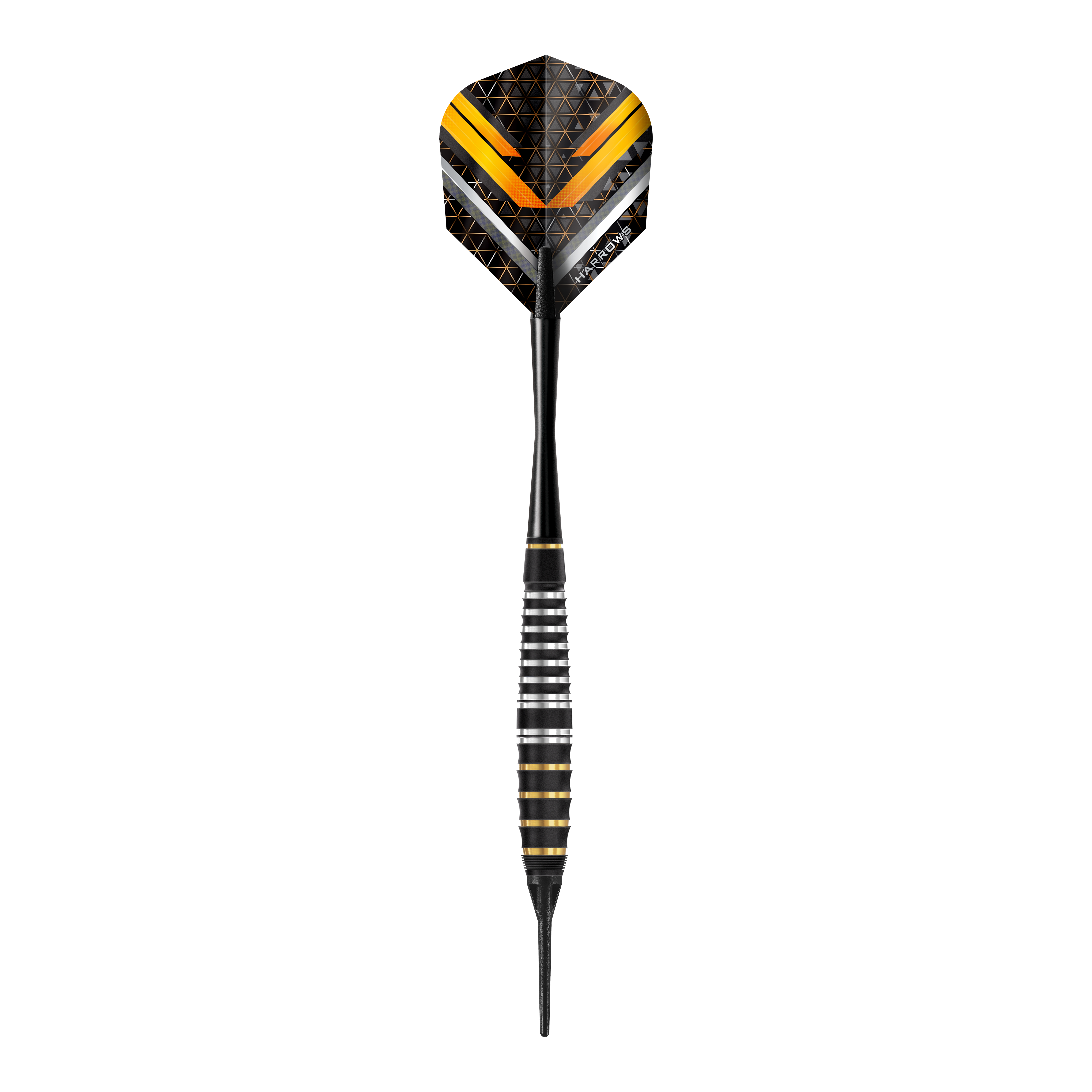 Fléchettes souples Harrows Vulcan Das Bild zeigt die Harrows Vulcan Softdarts aus einer anderen Perspektive. Diese Darts sind speziell für das Softdart-Spiel entwickelt.