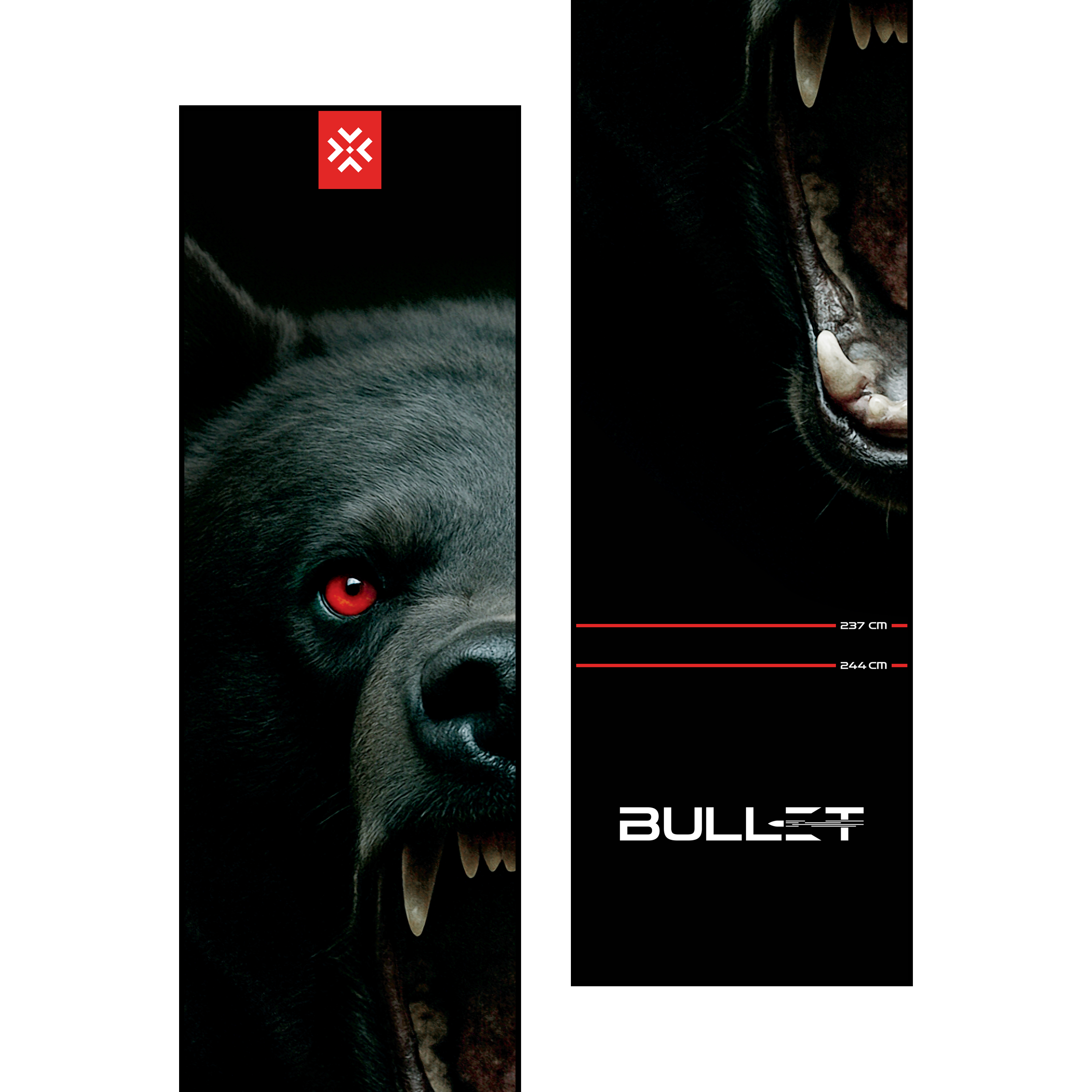 Tapis de fléchettes Bullet Shred Die Bullet Shred Dartmatte ist auf dem Bild abgebildet. Diese Dartmatte schützt den Boden und markiert den Wurfbereich beim Dartspielen.