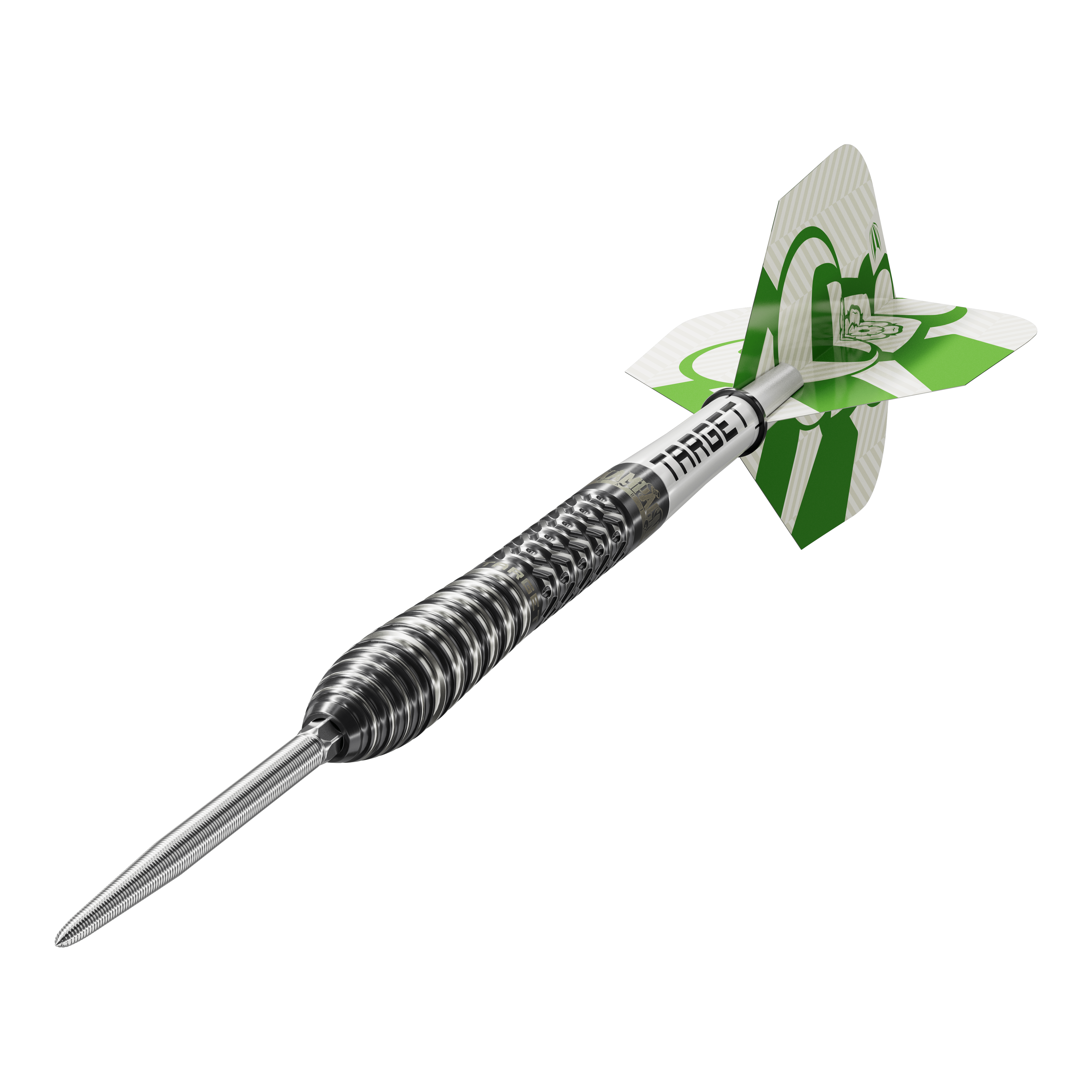 Fléchettes en acier Target Charlie Manby Swiss Points Die Target Charlie Manby Swiss Points Steeldarts sind auf diesem Bild zu sehen. Sie sind speziell für das Steeldartspiel entwickelt.