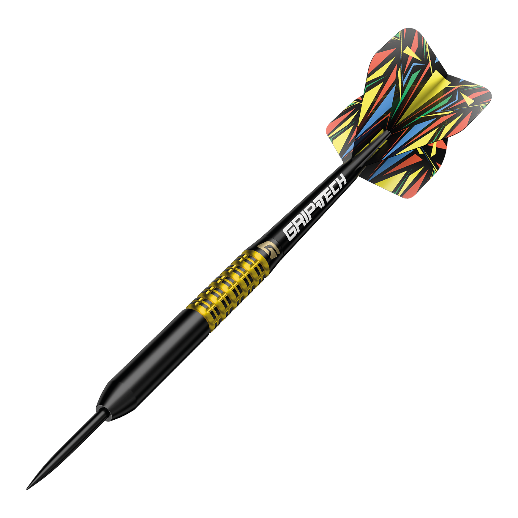 Fléchettes GOAT Athlete en acier tungstène jaune Hier ist ein gelber Tungsten-Steeldart abgebildet. Der Dateiname ist 'GD7000770 GOAT Athlete Yellow Tungsten Steeldarts 4'.
