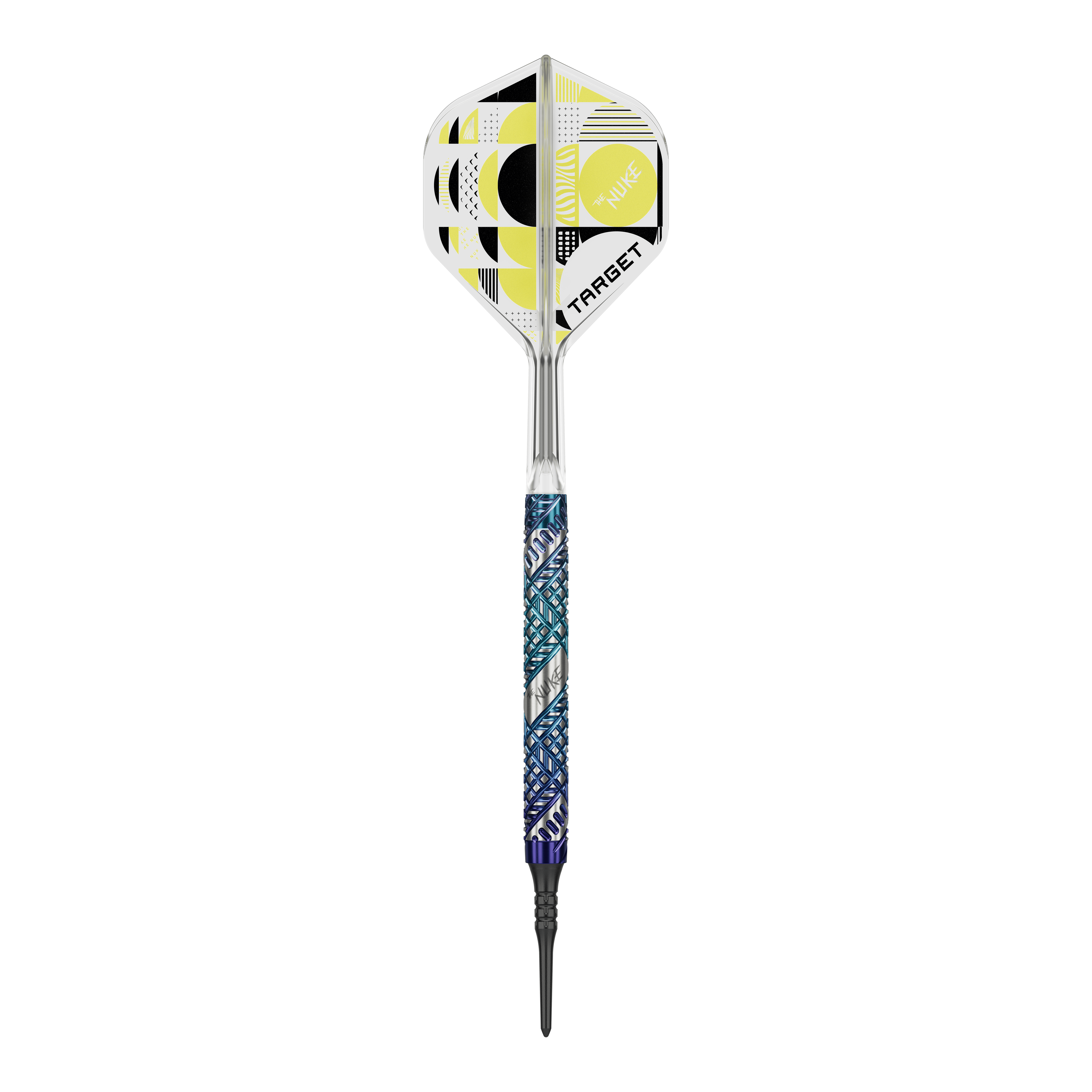 Fléchettes Target Luke Littler Edge Soft - 19 g Das Bild zeigt die Target Luke Littler Edge Softdarts - 19g. Diese Softdarts sind für präzises und professionelles Dartspiel konzipiert.