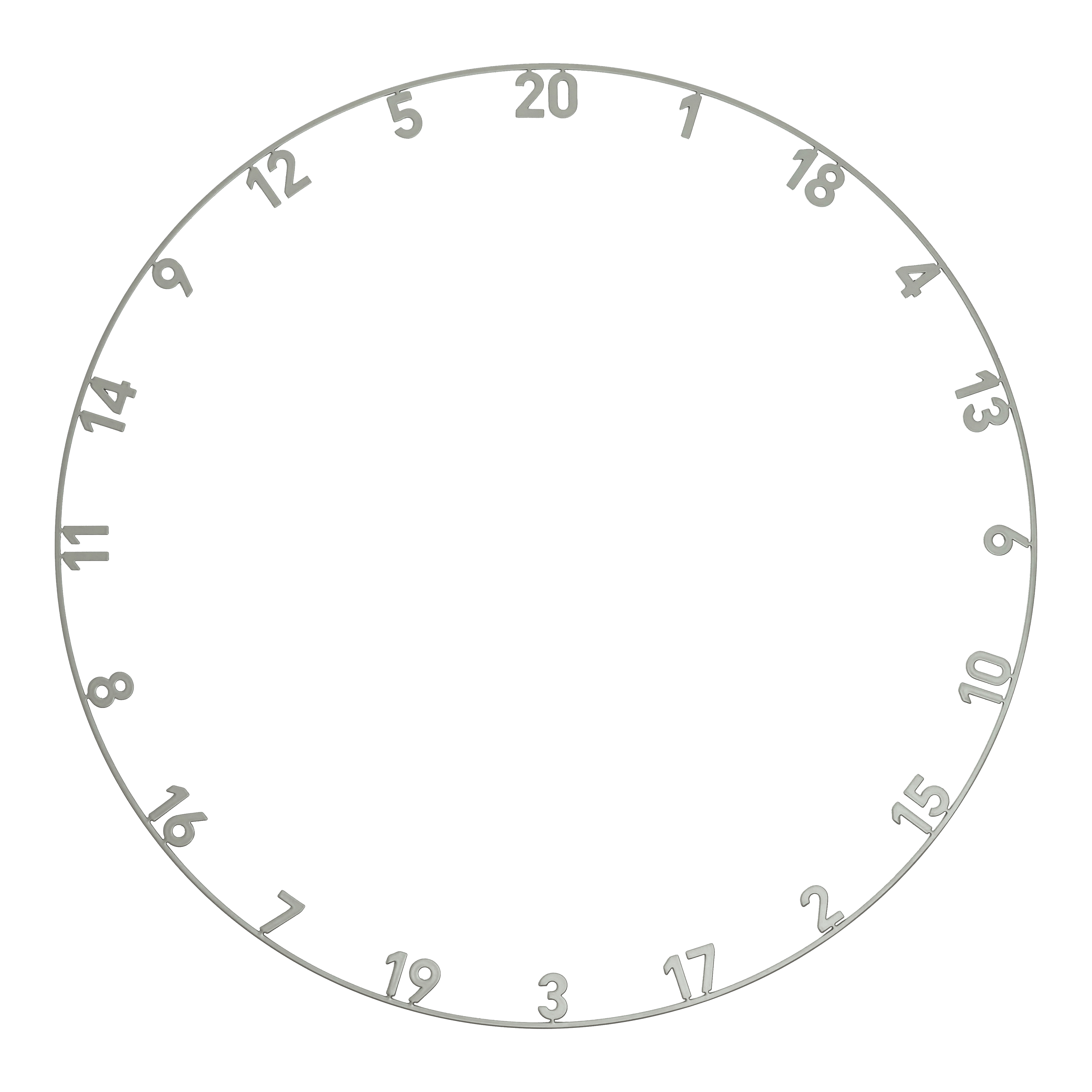 Cible de fléchettes Precise 180 Endorphine en acier avec anneau numéroté - Gris nordique Hier wird das Precise 180 Endorphine Steeldartboard mit Nummernring in Nordic Grey dargestellt. Die edle grau-schwarze Optik macht das Board besonders.