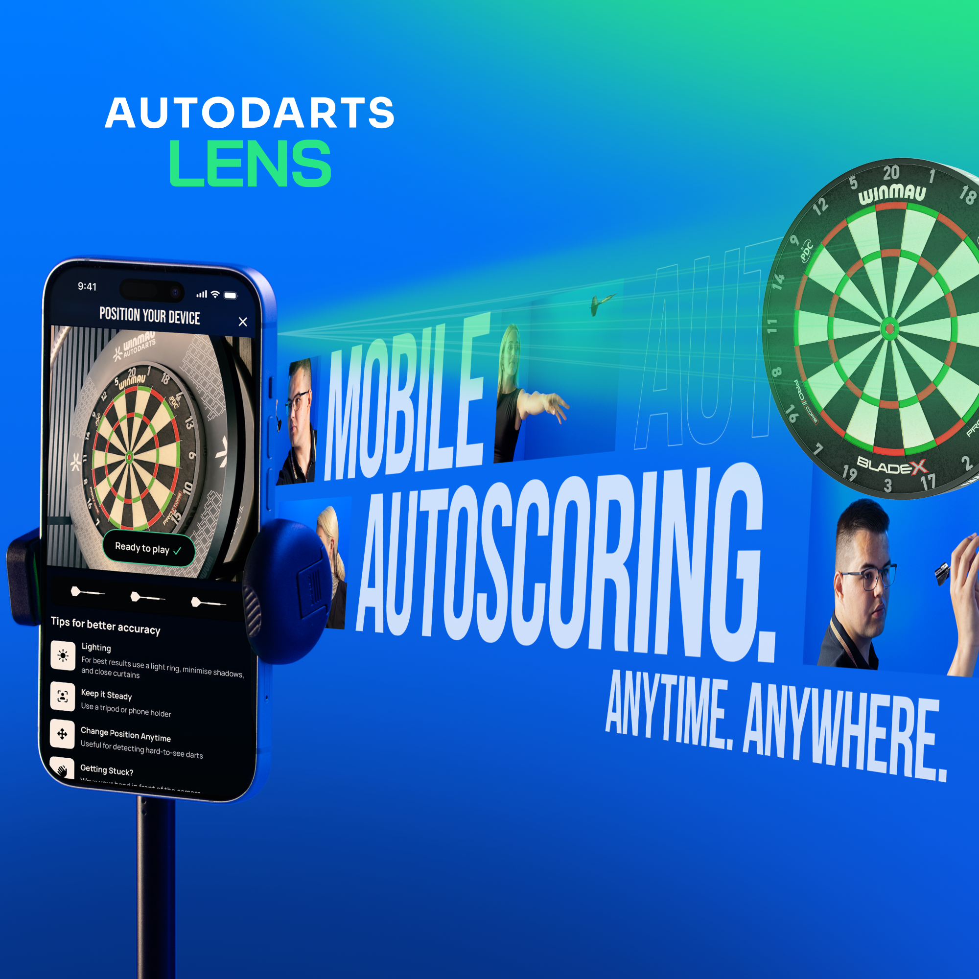 Pack support pour appareil Winmau et abonnement de 12 mois