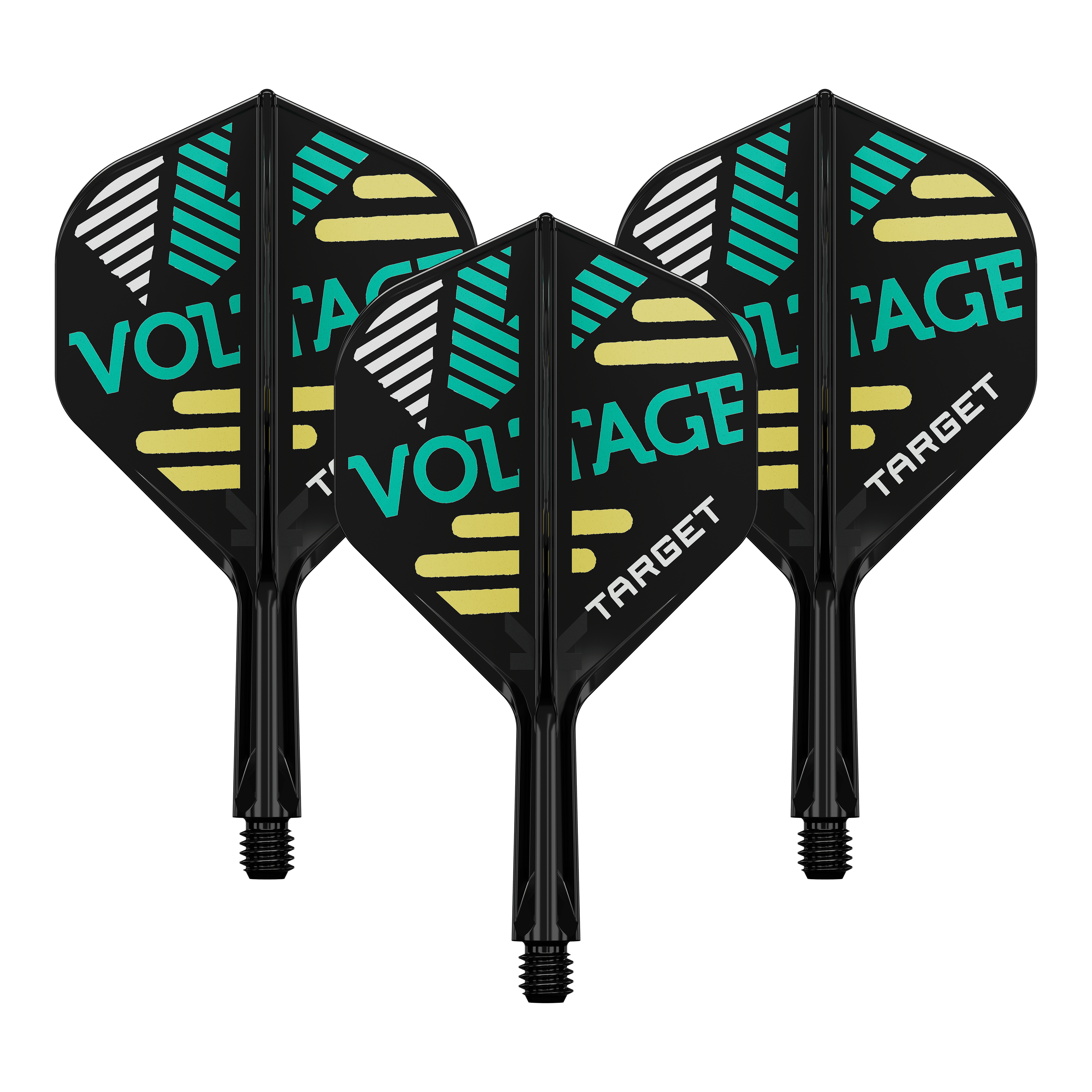 Abgebildet ist das Target K-Flex Rob Cross No2 Standard Flight-Shaft-System mit 19 mm Länge. Das Produkt ist ein Set für Dartzubehör.