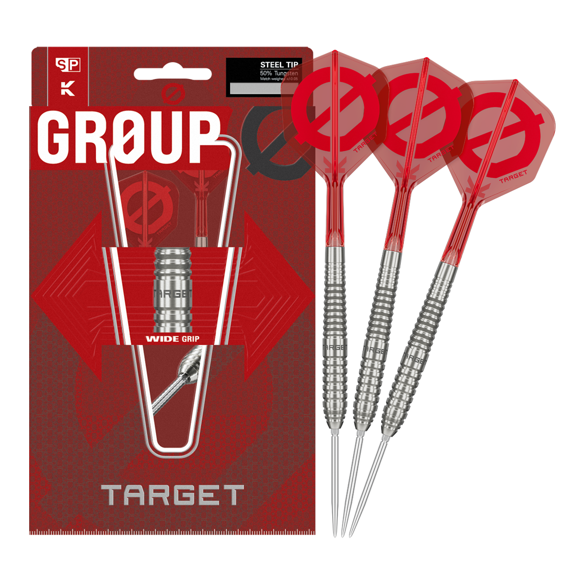 Groupe cible O 01 Fléchettes en acier Swiss Points