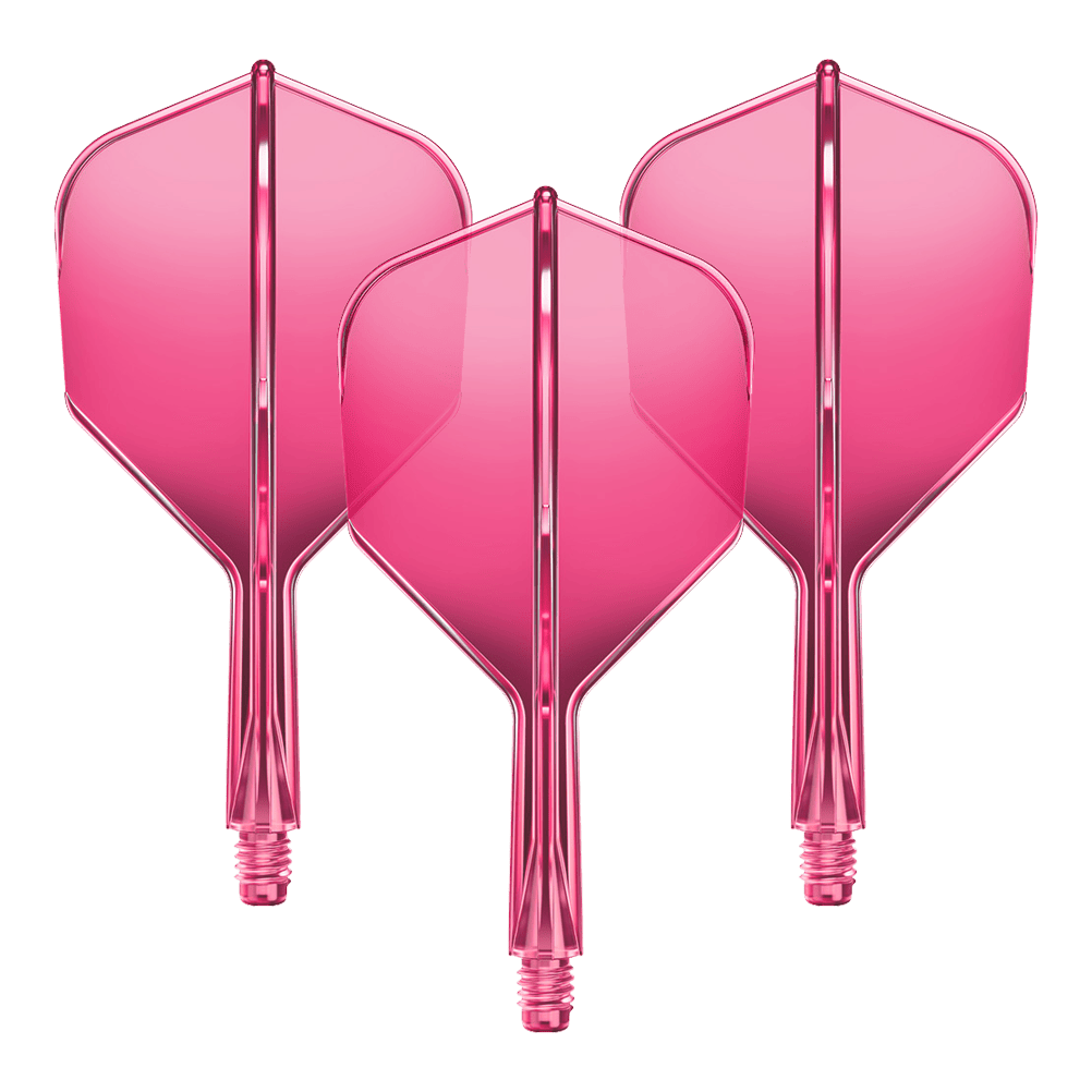 Système d'arbre de vol GOAT A1R No6 - Rose fluo Abgebildet ist ein Flight-Shaft-System für Darts in Neonpink mit einer Länge von 19mm. Das Set gehört vermutlich zur GOAT A1R No6 Serie.