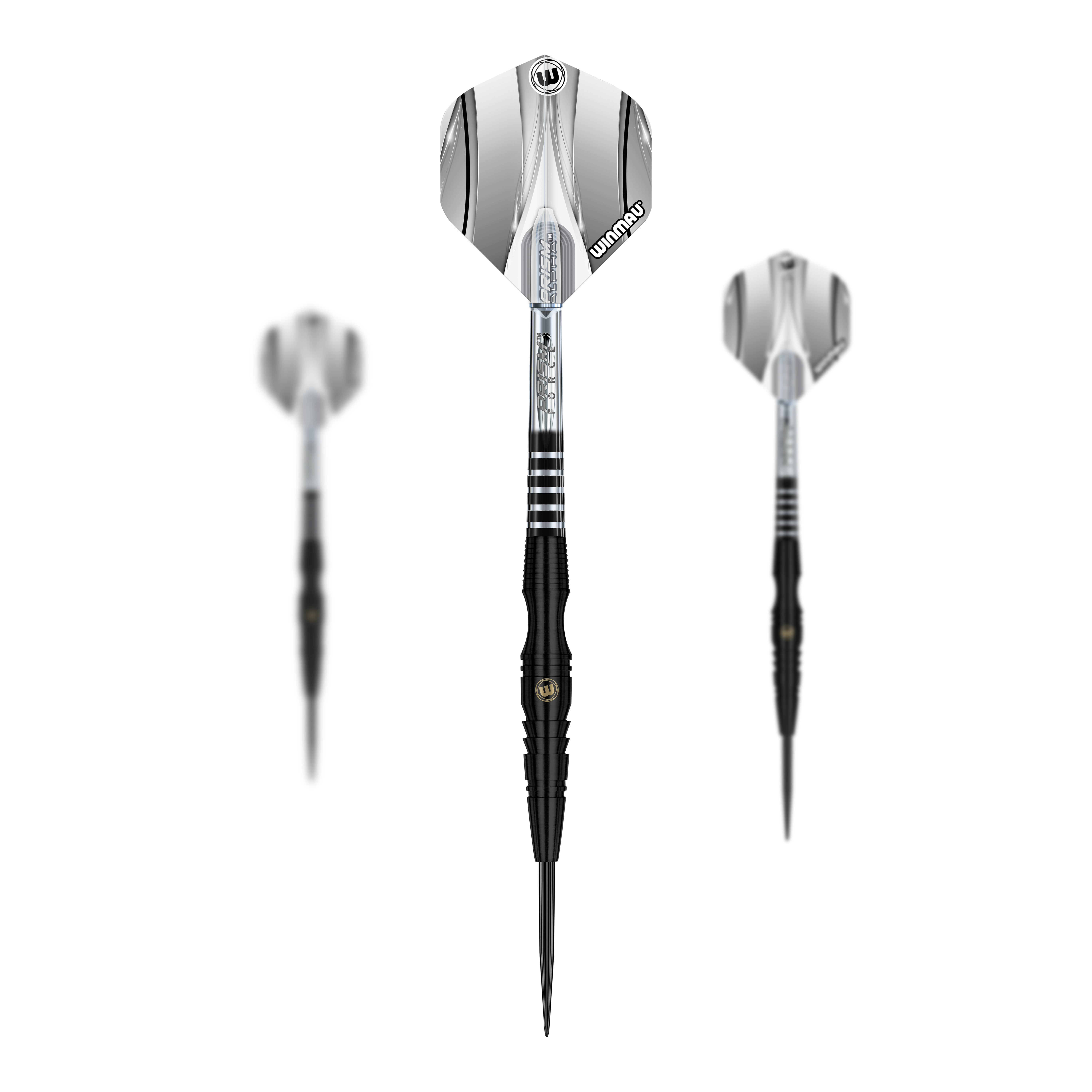Fléchettes Winmau Sniper Black en acier