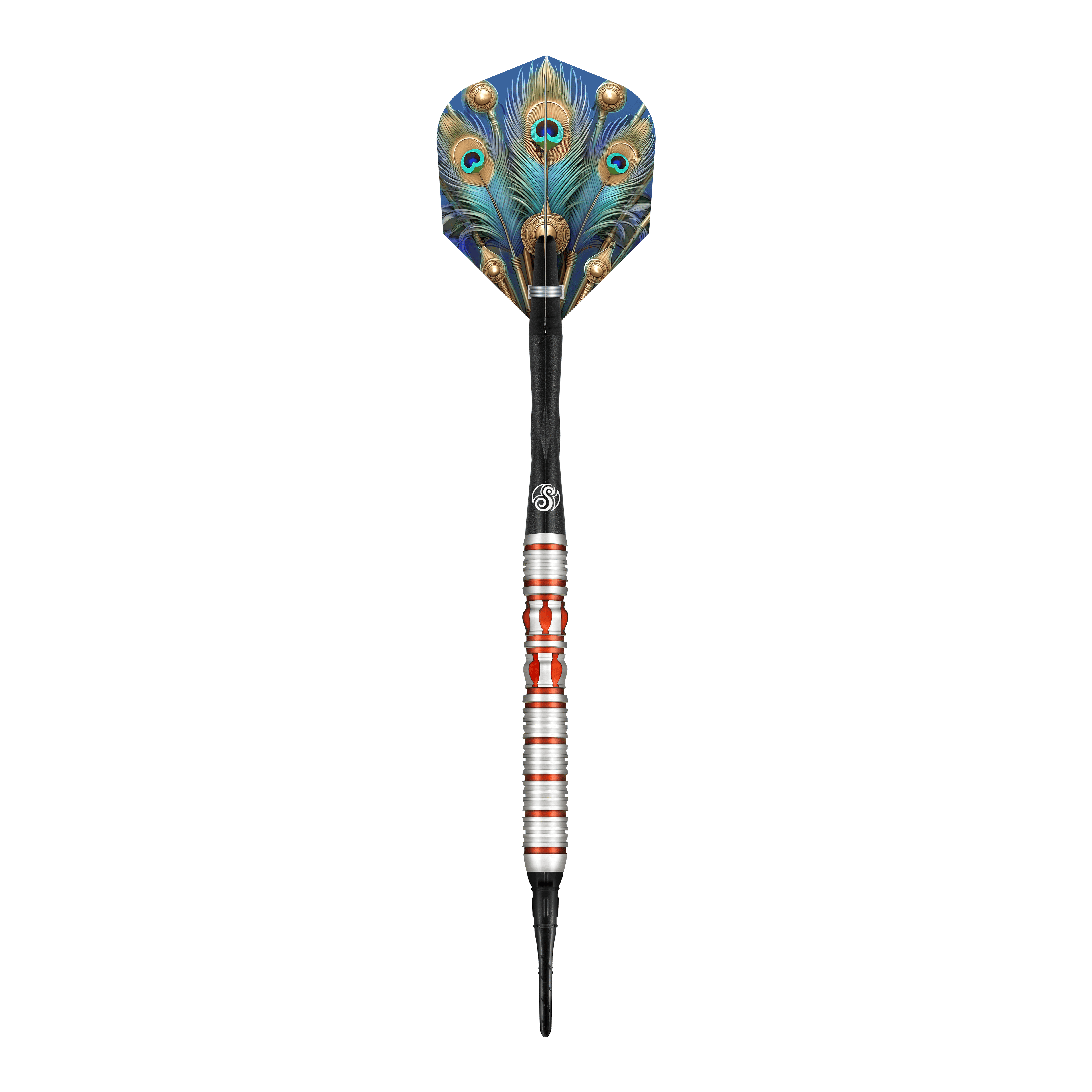 Fléchettes souples Juno de l'Empire romain Dies ist ein Softdart aus der Serie "Shot Roman Empire Juno". Er hat ein auffälliges Design mit bunten Farben und einem Flight im Pfauenfeder-Look.